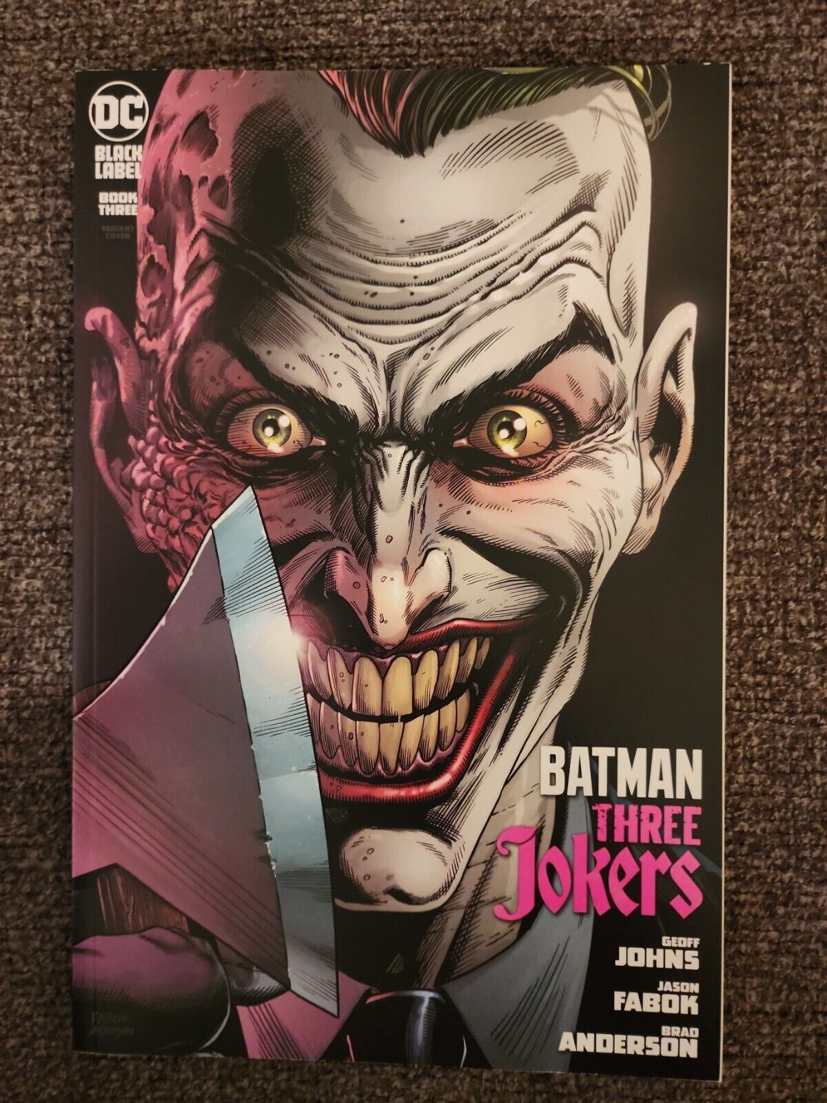 Batman Three Jokers #3 Variant Cover Comic Book. Box 8A