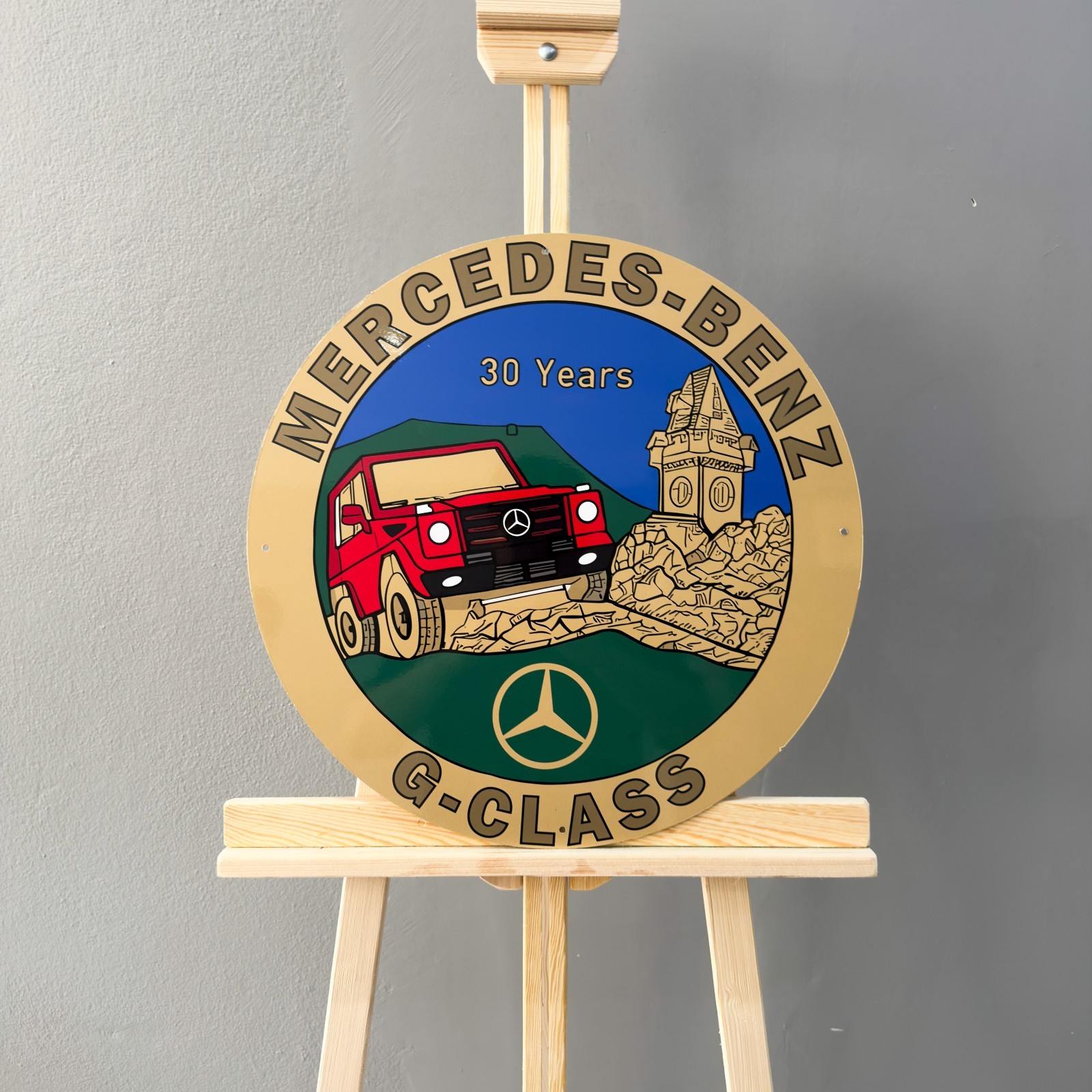 Mercedes-Benz G-Class – 30 Years Edition Vintage Heavy Metal Sign – 50 cm 19.7” Mercedes-Benz G-Class – 30 Years Edition Vintage Heavy Metal Sign – 50 cm 19.7”