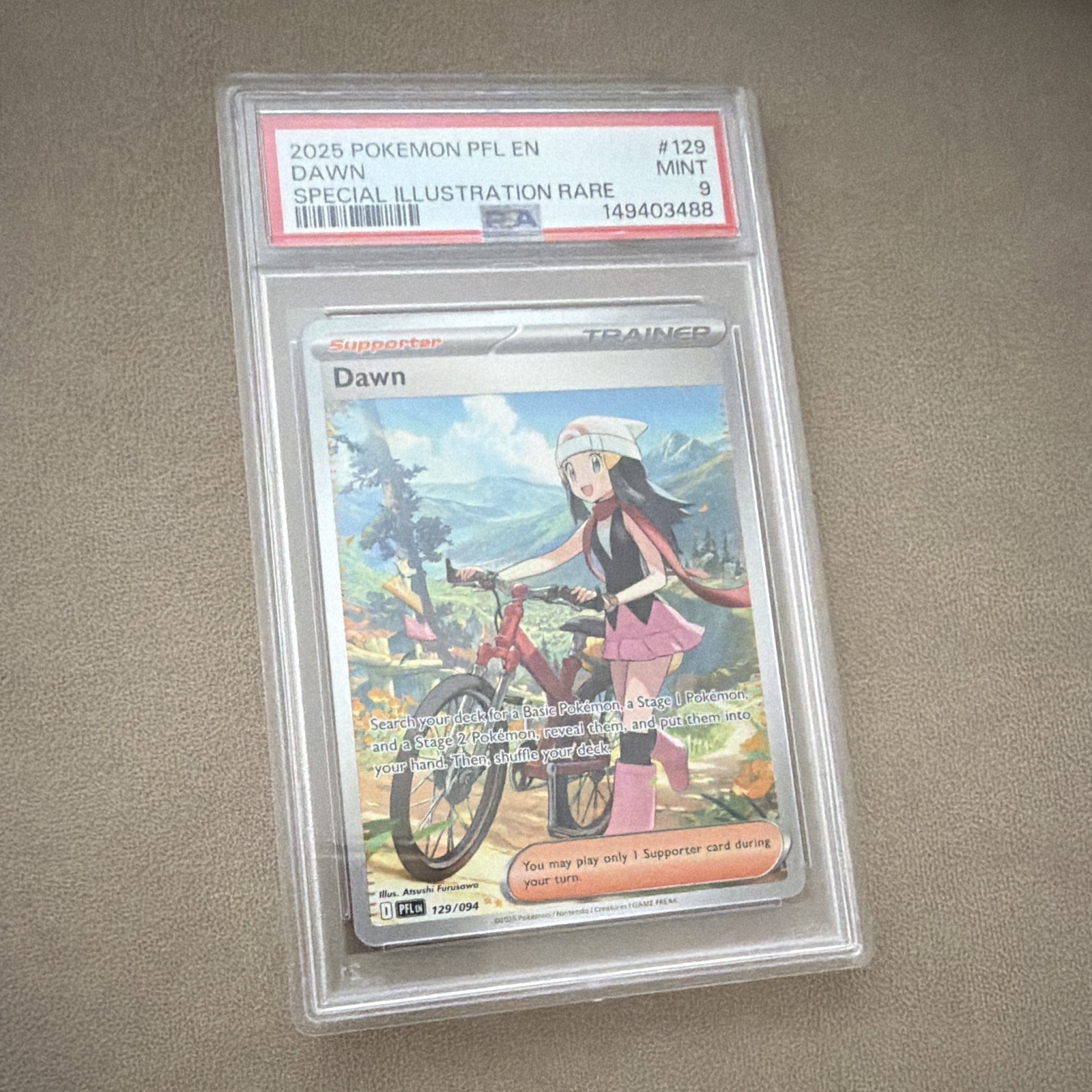 The Pokémon Company Pokémon TCG Dawn 129/094 SIR Foil PSA 9 - EN 2025 The Pokémon Company Pokémon TCG Dawn 129/094 SIR Foil PSA 9 - EN 2025