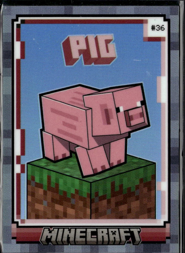 Pig 2024 Panini Minecraft Prizm 101/149 #36 Pig 2024 Panini Minecraft Prizm 101/149 #36