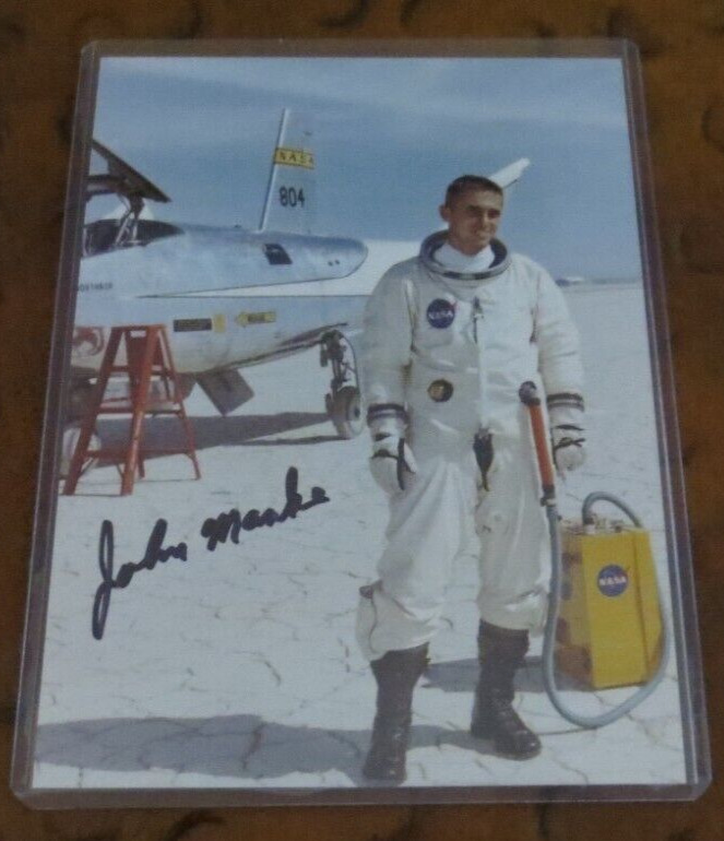John Manke dec NASA Test Pilot signed autographed photo X-24B M2-F3 Dryden