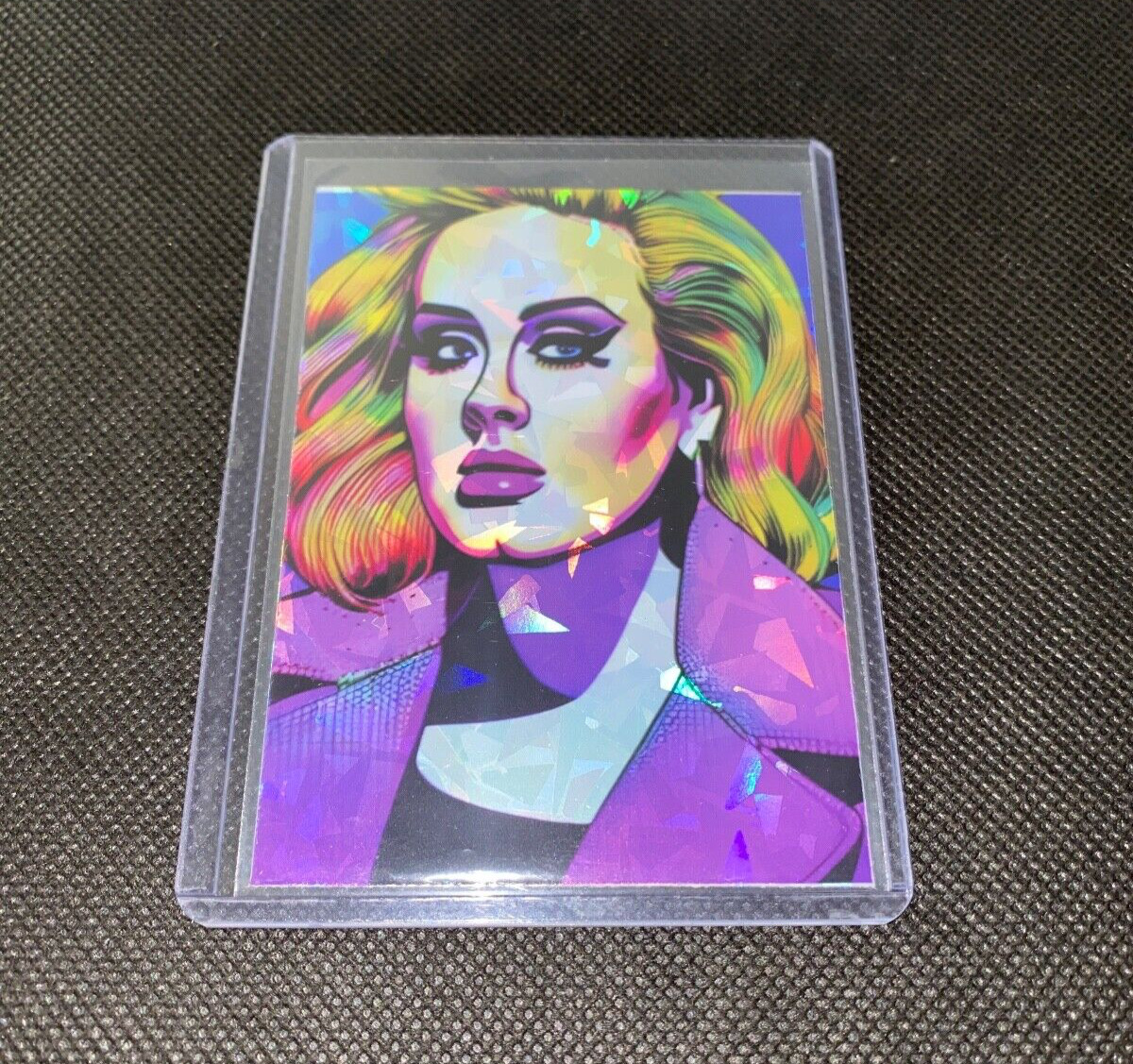 Adele Laurie Blue Adkins Art Refractor Holographic Prizmatic Trading Card