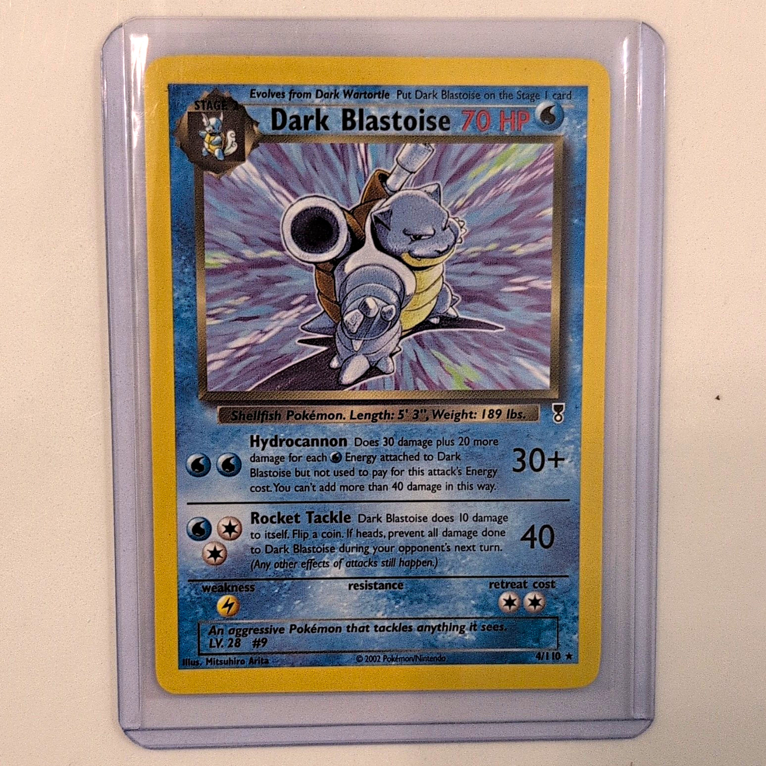 Pokémon 2002 Legendary Collections Dark Blastoise 4/110 Non-Holo English(Crease) Pokémon 2002 Legendary Collections Dark Blastoise 4/110 Non-Holo English(Crease)