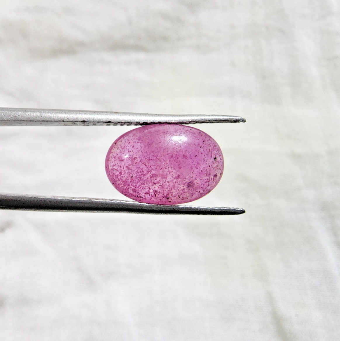 5.70 Ct Superb A+ Pink Ruby Heated Gemstone Oval Shape Cabochon Jewelry For Ring 5.70 Ct Superb A+ Pink Ruby Heated Gemstone Oval Shape Cabochon Jewelry For Ring