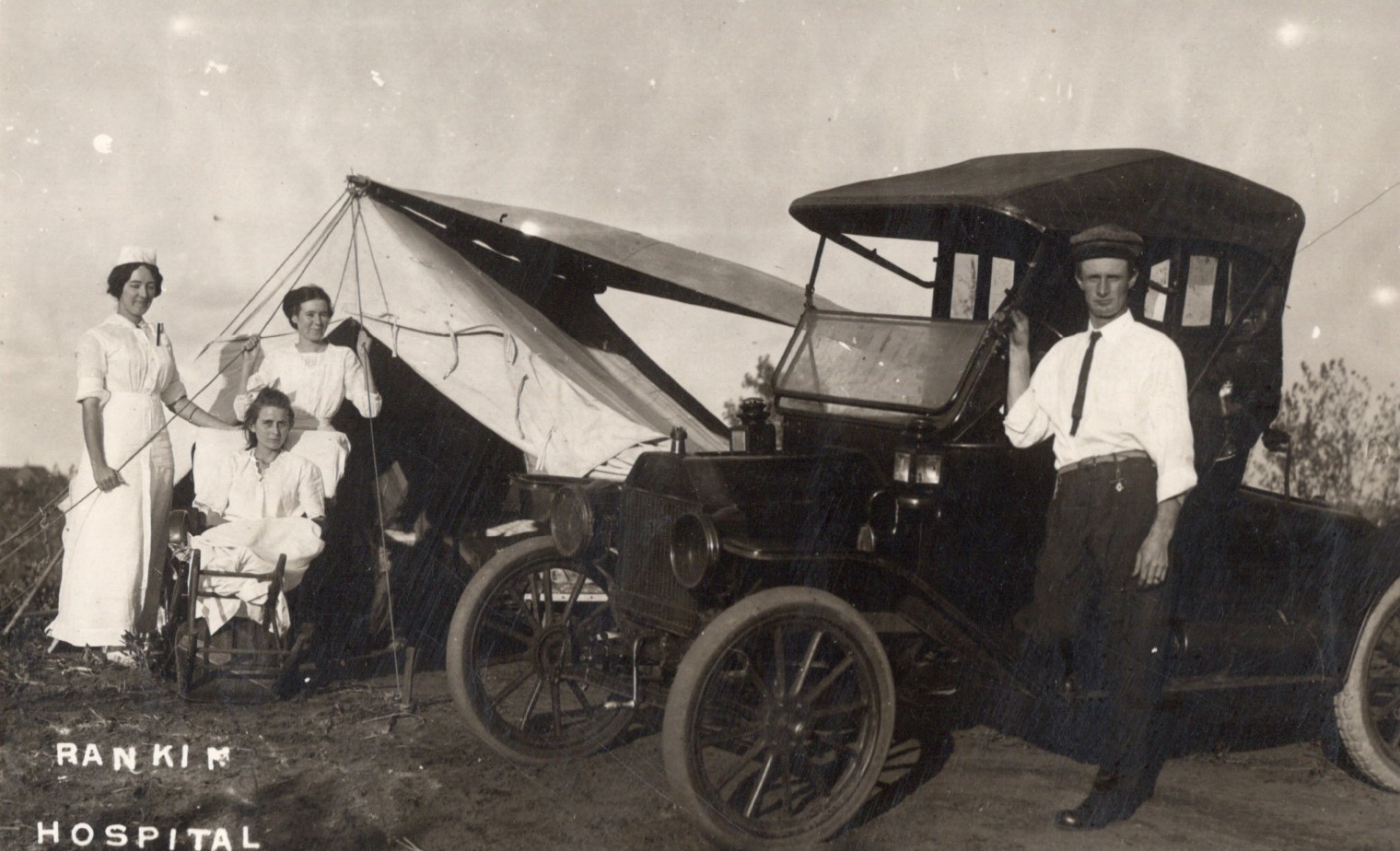 1913 RPPC Rankin Oklahoma Hospital Tent Car Dr. Cary Signed Antique Medical Hist 1913 RPPC Rankin Oklahoma Hospital Tent Car Dr. Cary Signed Antique Medical Hist