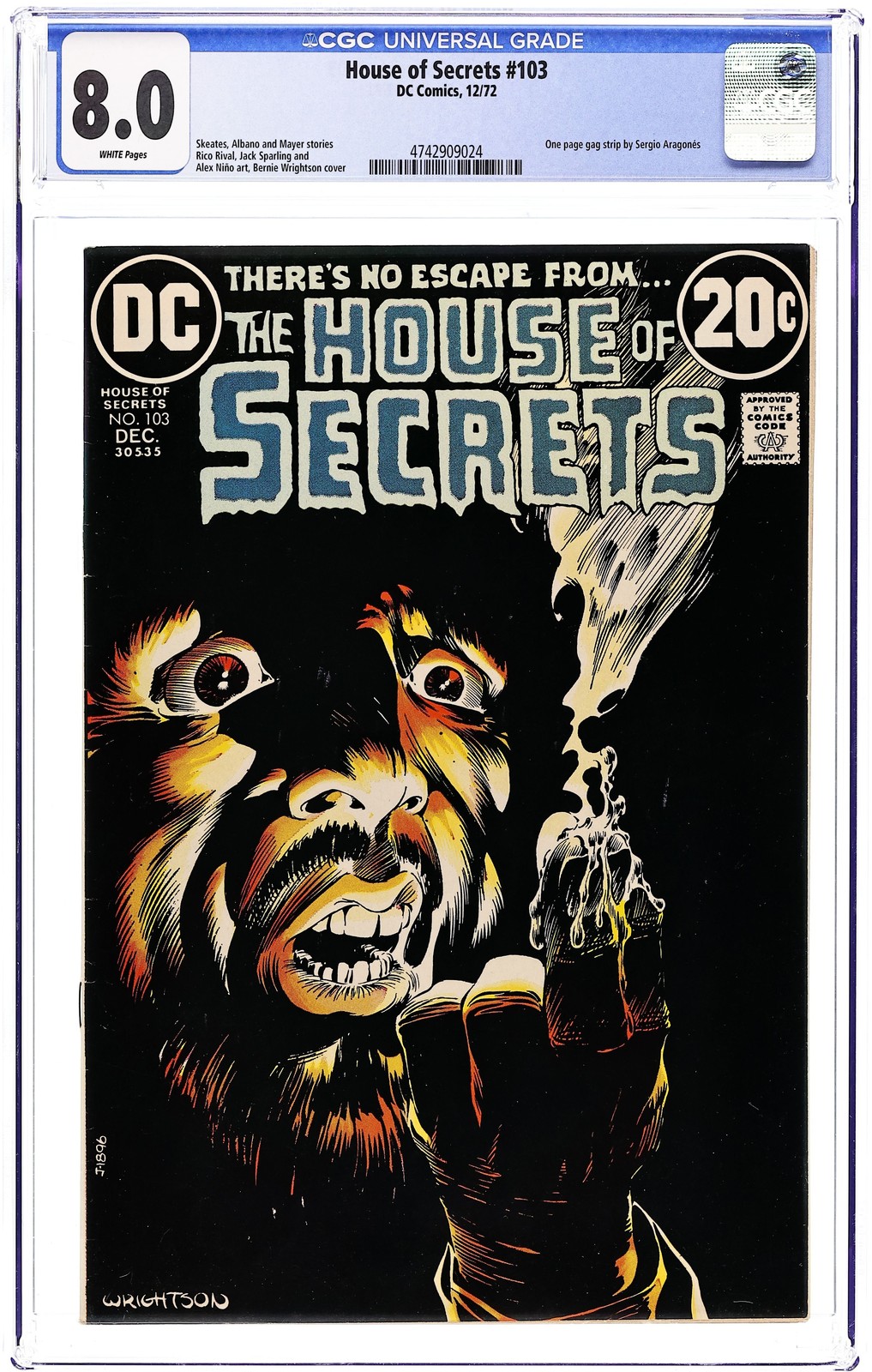 House of Secrets #103 CGC 8.0 1972 4742909024 House of Secrets #103 CGC 8.0 1972 4742909024
