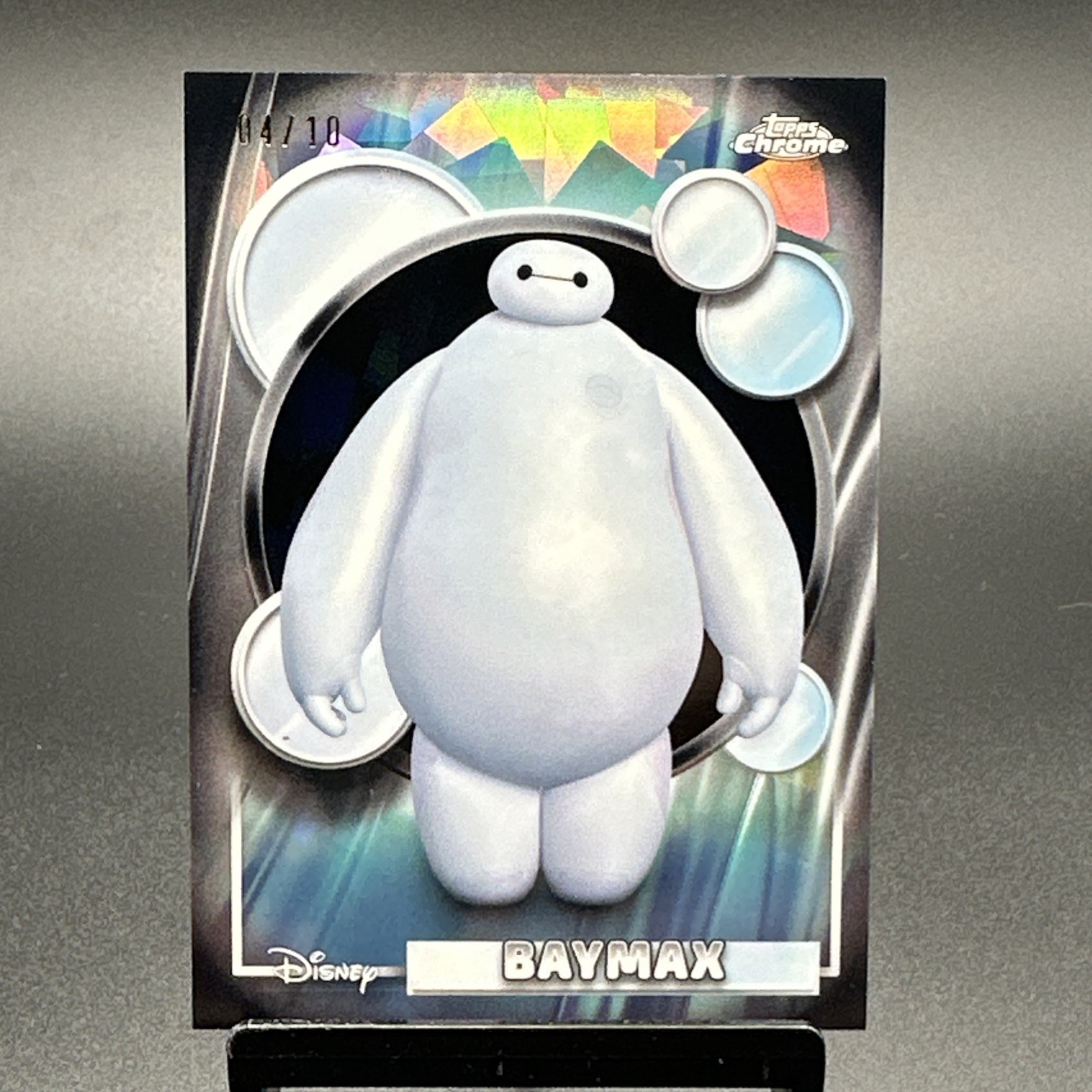 2026 Topps Chrome Sapphire Disney #143 Baymax Black Ice /10 Big Hero 6 Rare