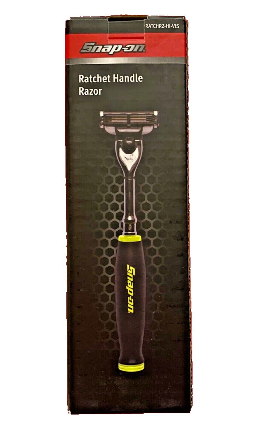 SNAP ON Tools Razor Soft Grip Hi-Vis Ratchet Handle Gillette Blade Shaver RATCRZ SNAP ON Tools Razor Soft Grip Hi-Vis Ratchet Handle Gillette Blade Shaver RATCRZ