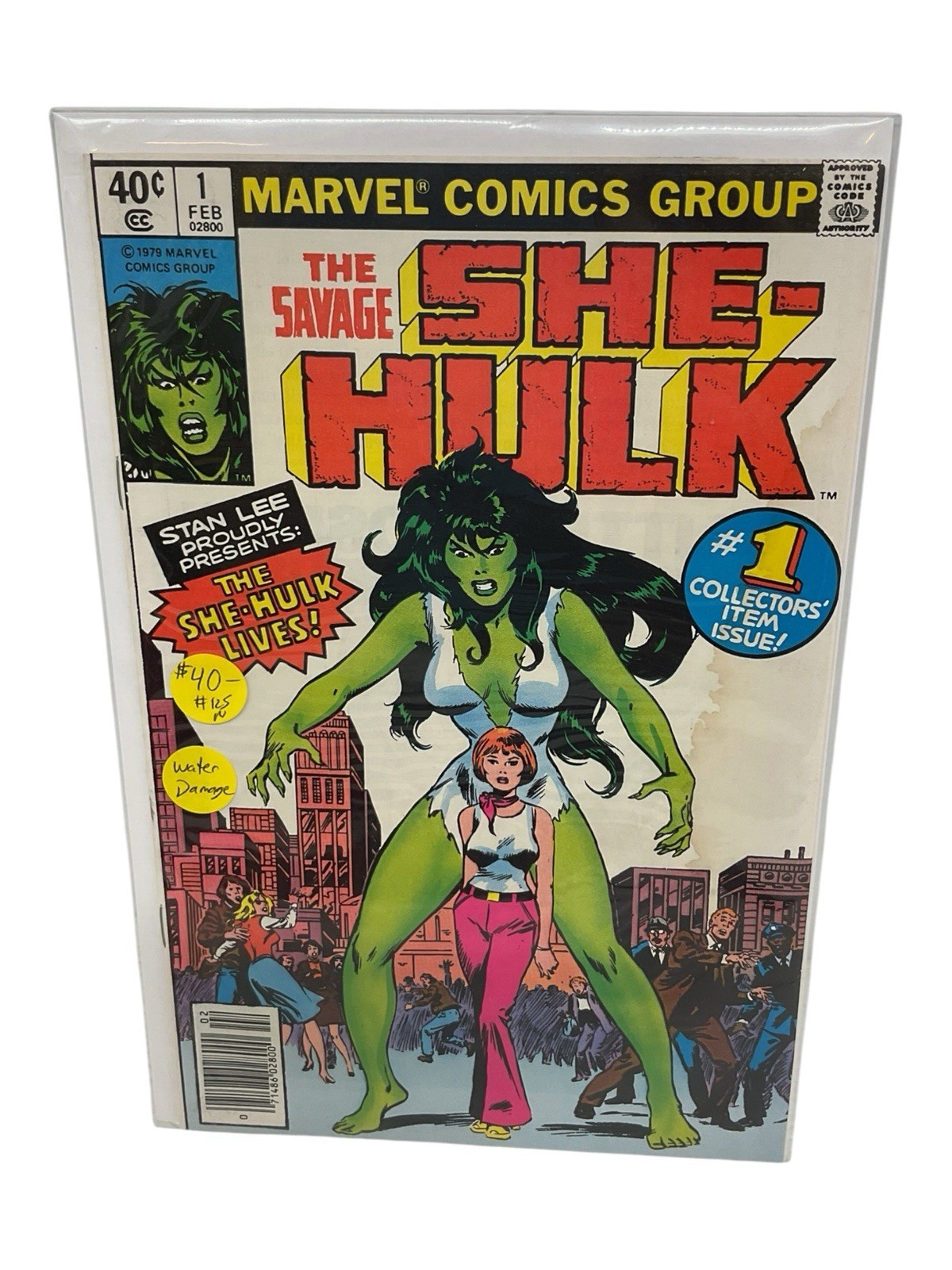 The Savage She-Hulk #1 Newsstand Variant (Marvel Comics February 1980) (Damage) The Savage She-Hulk #1 Newsstand Variant (Marvel Comics February 1980) (Damage)
