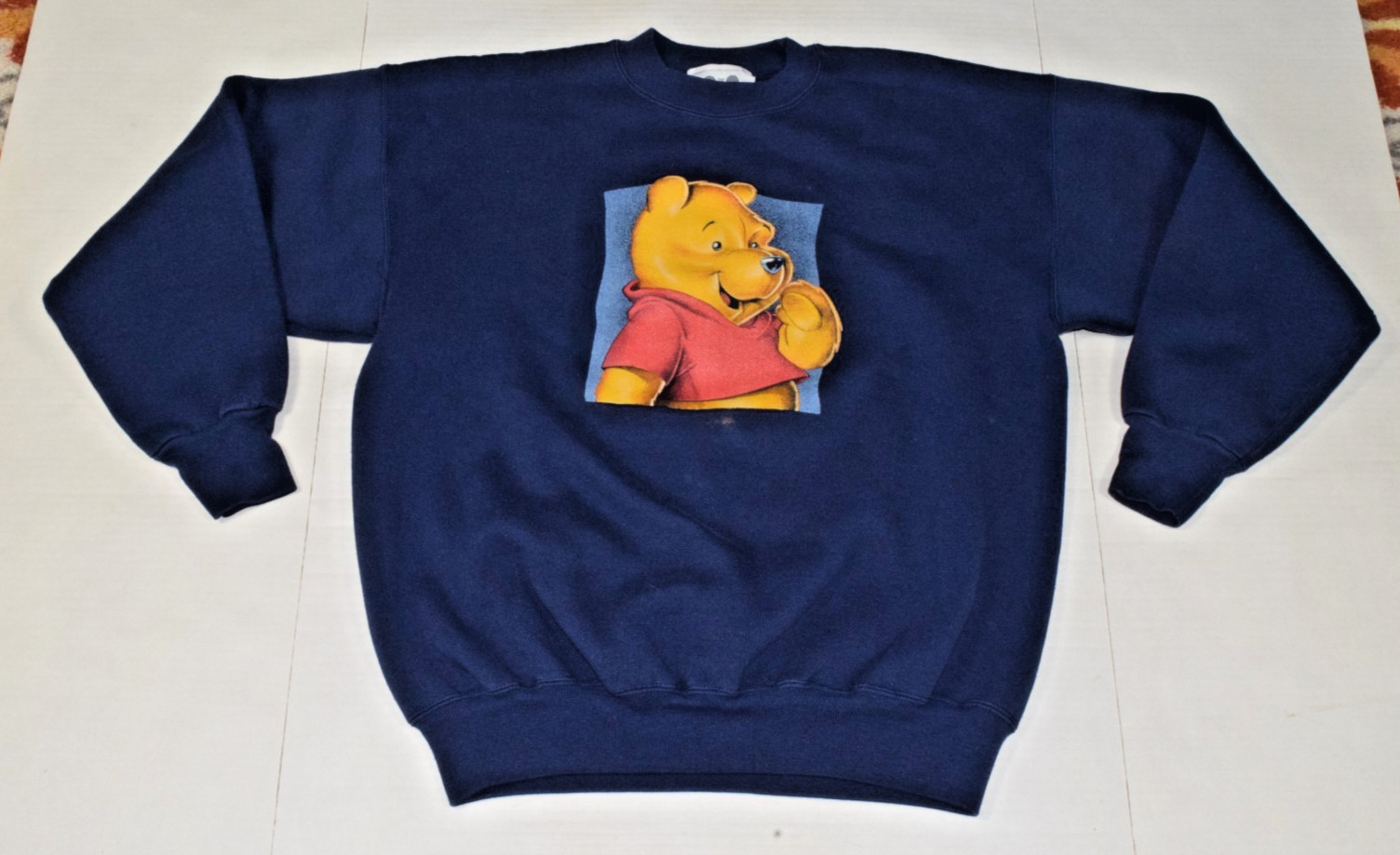Vintage Sweatshirt Disney Store Size L 90s Winnie The Pooh Navy Blue Crewneck Vintage Sweatshirt Disney Store Size L 90s Winnie The Pooh Navy Blue Crewneck