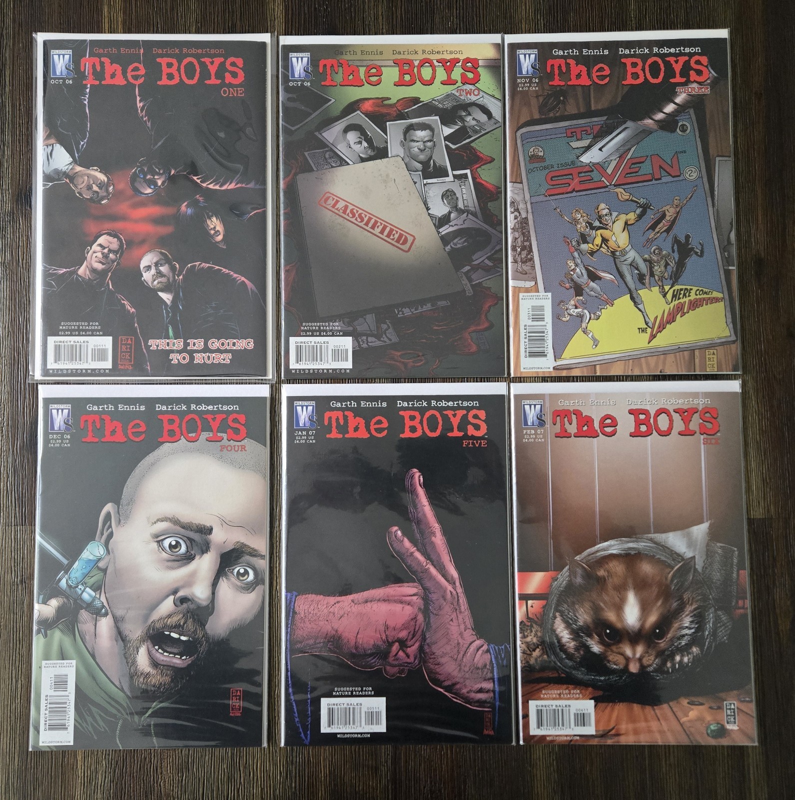 The Boys #1-#6 (2006 Series) - 1st Printing - Complete Wildstorm 🔑 books