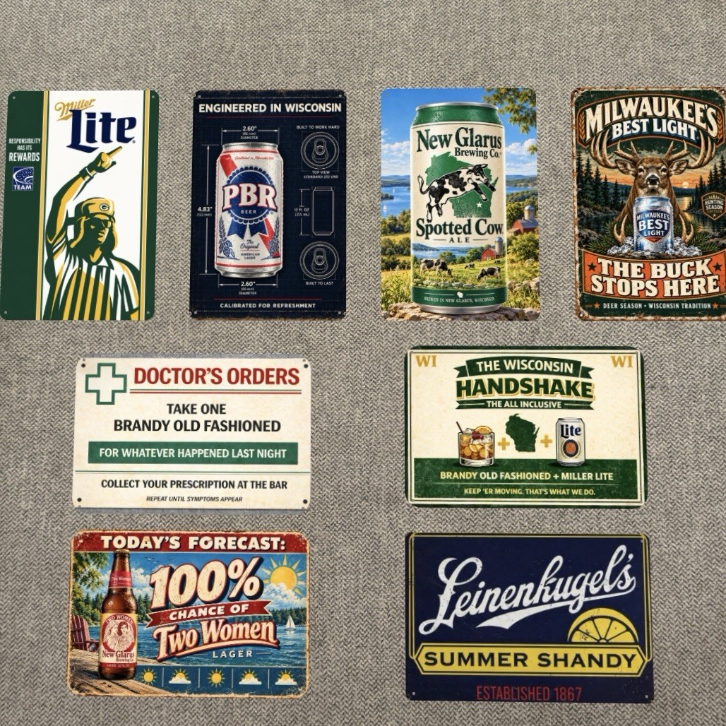 Wisconsin Bar Signs 8 Sign bundle Wisconsin Bar Signs 8 Sign bundle