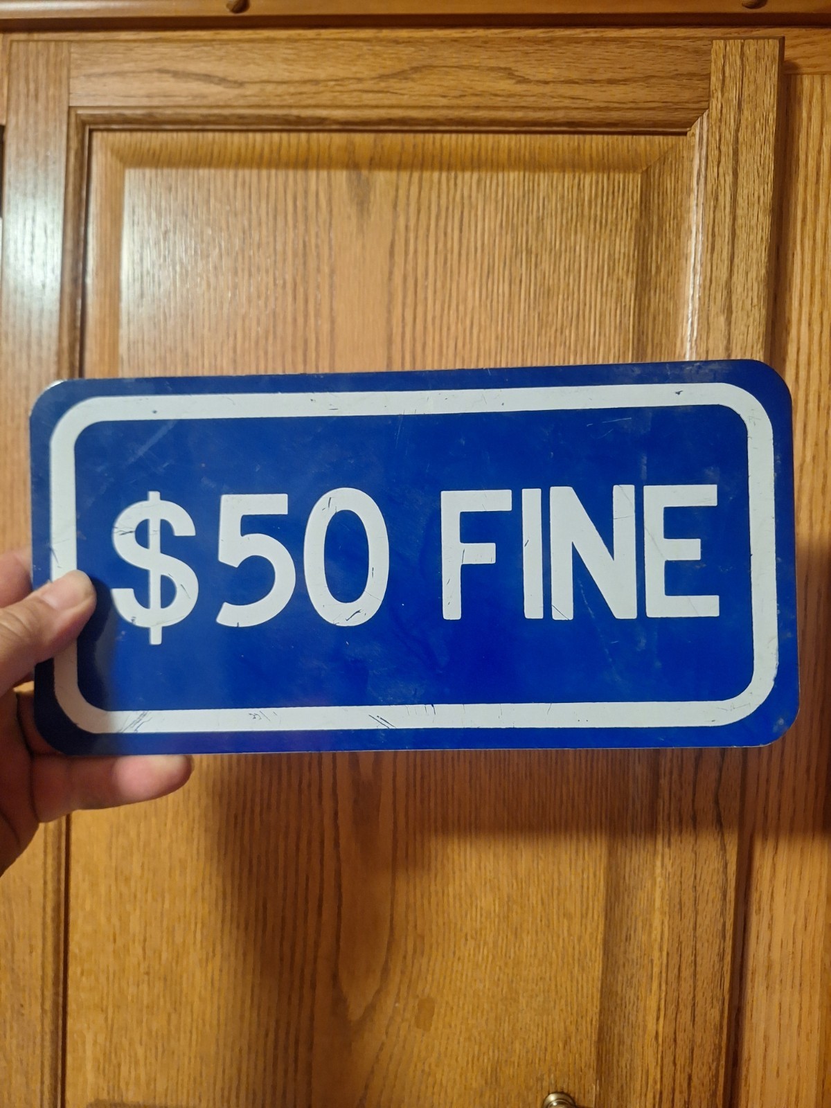 Authentic RETIRED $50 Fine SIGN Authentic RETIRED $50 Fine SIGN