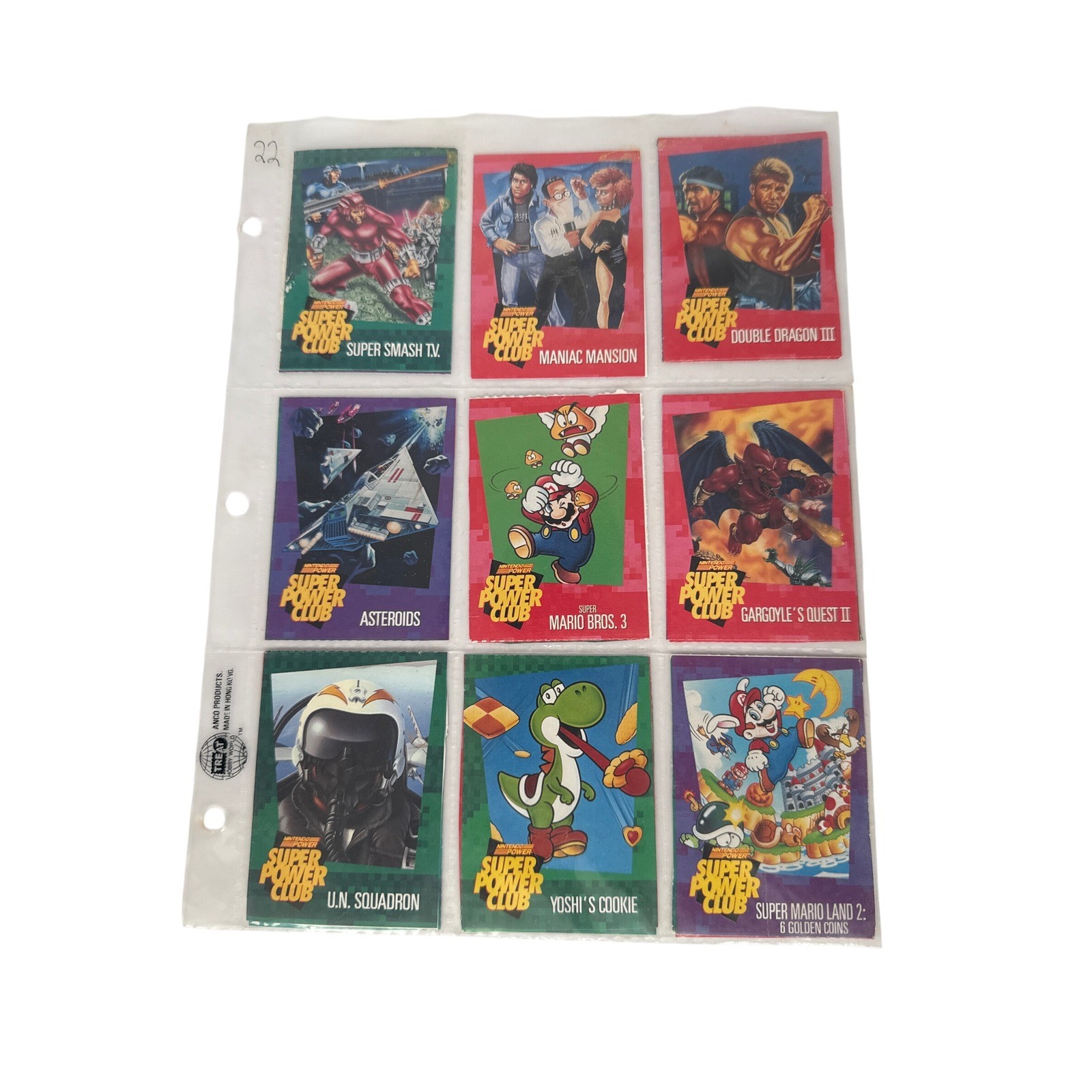 Vintage Nintendo Power Super Power Club Trading Cards Lot Mario Yoshi NES 9pc Vintage Nintendo Power Super Power Club Trading Cards Lot Mario Yoshi NES 9pc