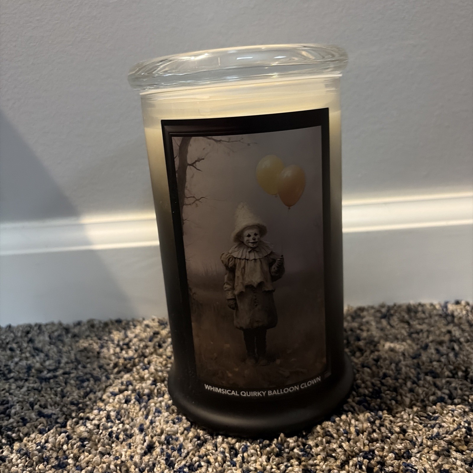 Kringle Candle Halloween Collection - Whimsical Quirky Balloon Clown Candle Kringle Candle Halloween Collection - Whimsical Quirky Balloon Clown Candle
