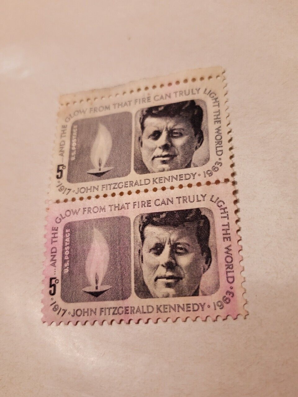 1963 Vintage Unused US Postage 5 Cent Stamp John Fitzgerald Kennedy (2)