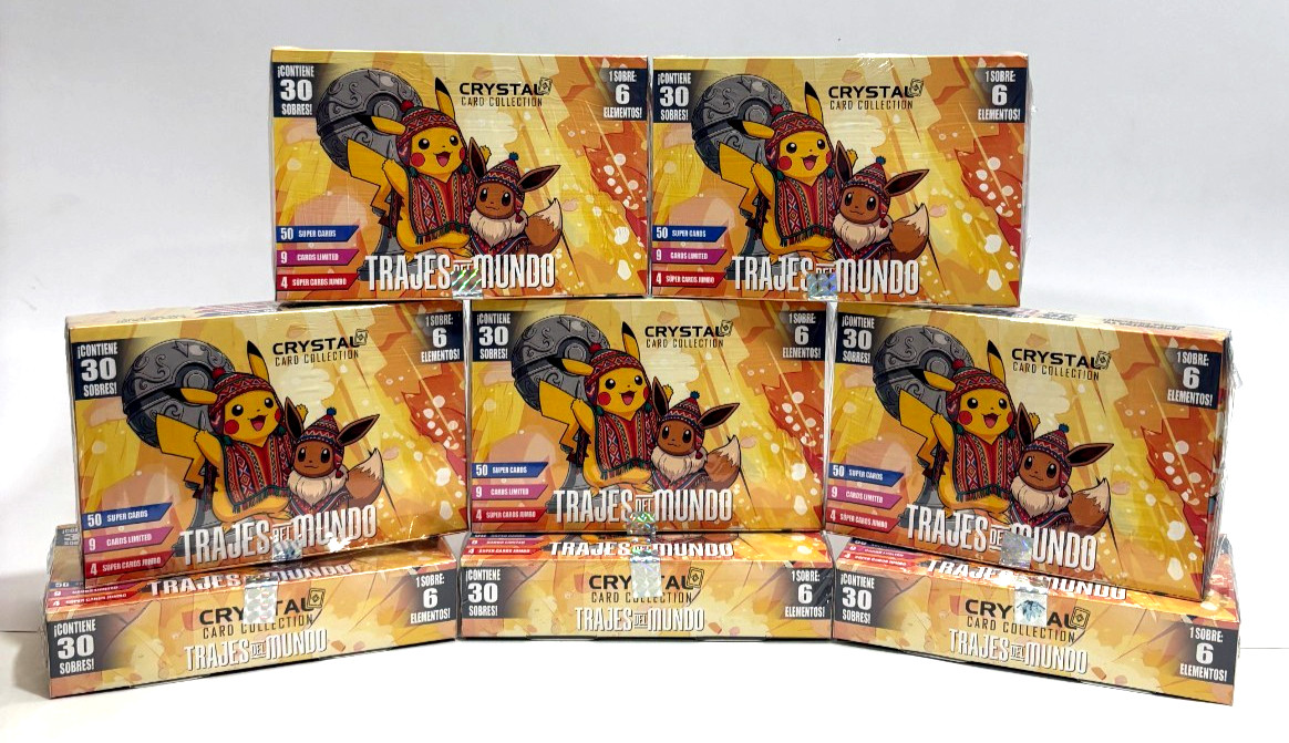 8 BOXES - 2026 POKEMON WORLD'S COSTUME Crystal Cards 240 Sealed Packs 8 BOXES - 2026 POKEMON WORLD'S COSTUME Crystal Cards 240 Sealed Packs