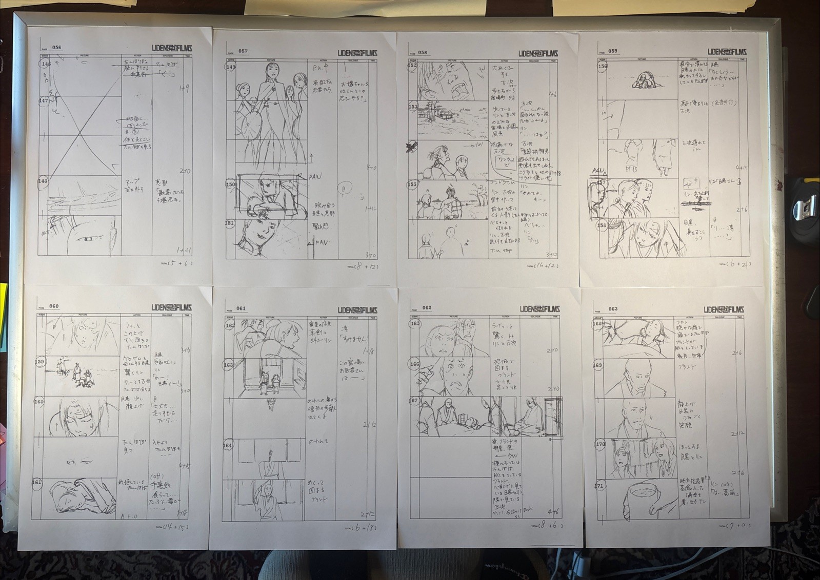 BLADE OF THE IMMORTAL storyboardsVintage Animation Production Art  8 I10
