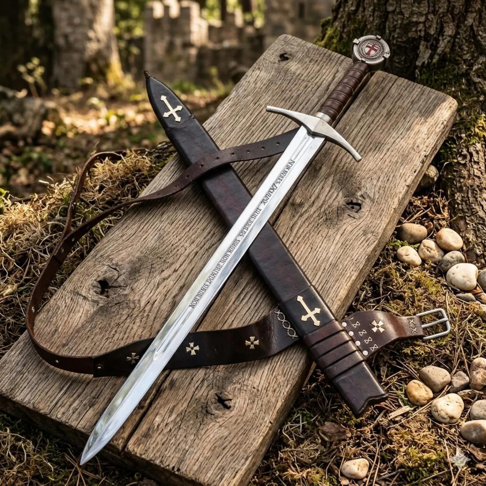 Faithkeeper Knights Templar Sword-Handmade Medieval Crusader Replica-Collectible Faithkeeper Knights Templar Sword-Handmade Medieval Crusader Replica-Collectible