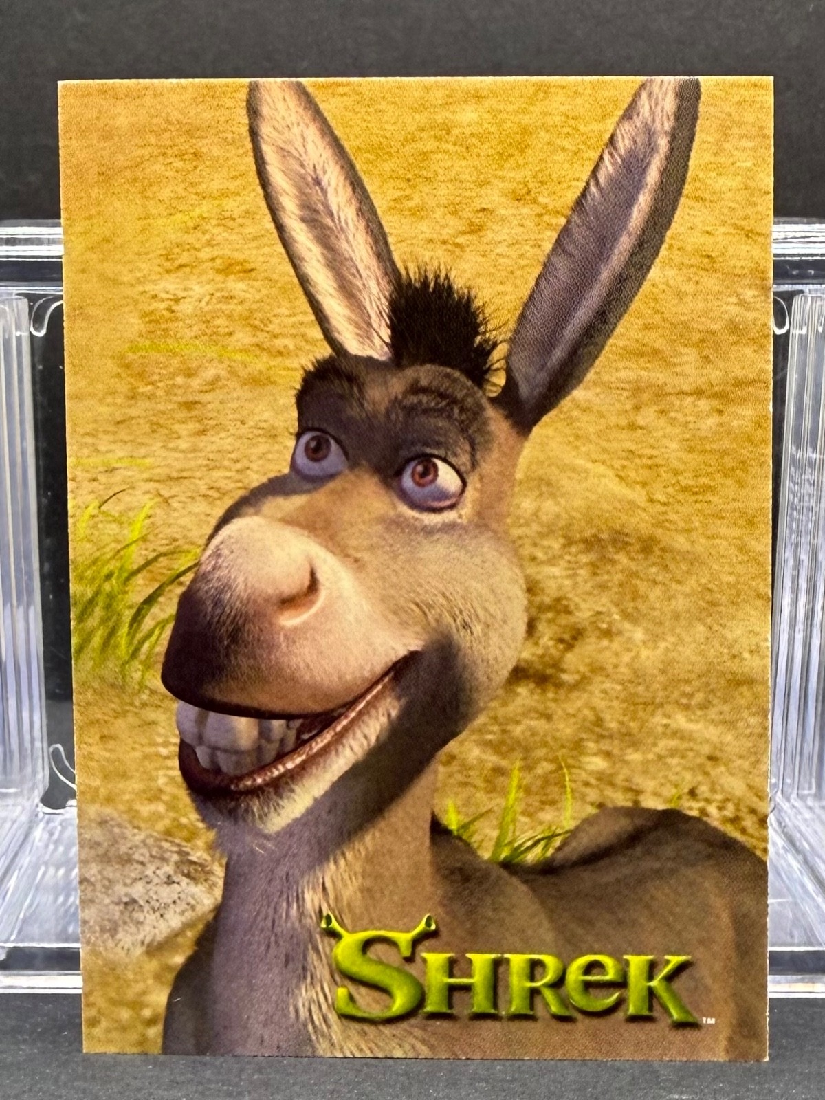 2001 Shrek Donkey Dart Flipcards #3 rookie card RC