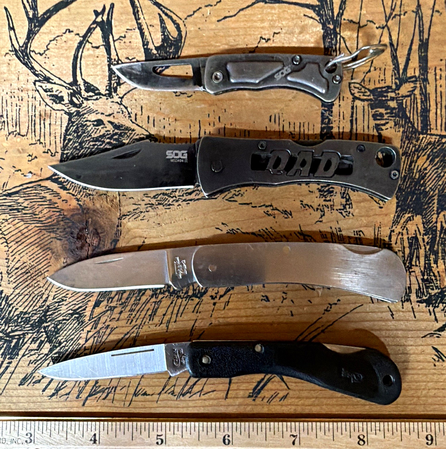 Case. Bear & Sons, SOG Mixed Lot of 4 Folding Pocketknives Liner Lock Case. Bear & Sons, SOG Mixed Lot of 4 Folding Pocketknives Liner Lock