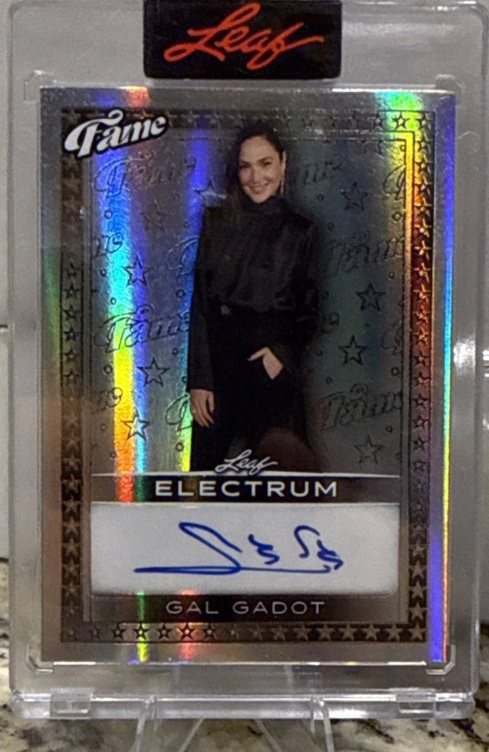 2025 leaf electrum auto Gal Gadot 1/1 Encapsulated ✍️ One Of One Wonder Woman 2025 leaf electrum auto Gal Gadot 1/1 Encapsulated ✍️ One Of One Wonder Woman