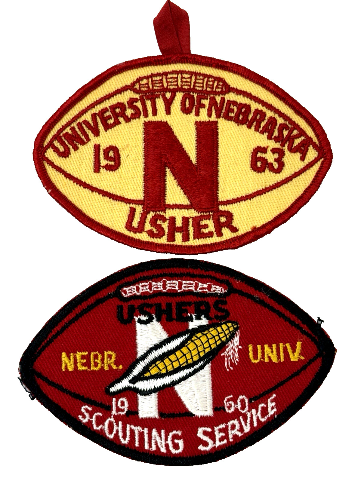 1960 & 1963 Football Usher Patch University of Nebraska Boy Scout 1960 & 1963 Football Usher Patch University of Nebraska Boy Scout