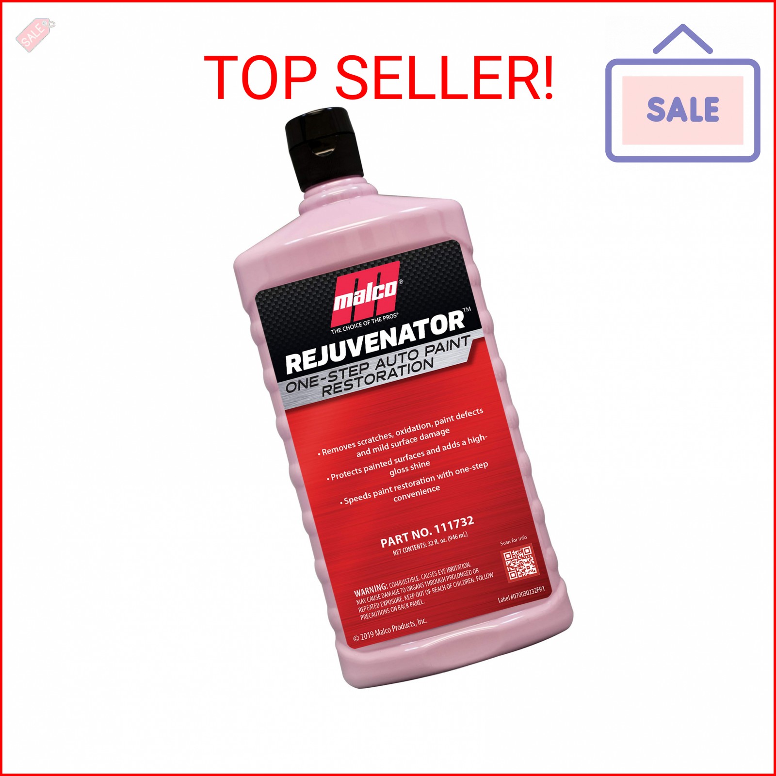 Malco Paint Rejuvenator - One Step Automotive Paint Restoration/Clear Coat Scrat Malco Paint Rejuvenator - One Step Automotive Paint Restoration/Clear Coat Scrat