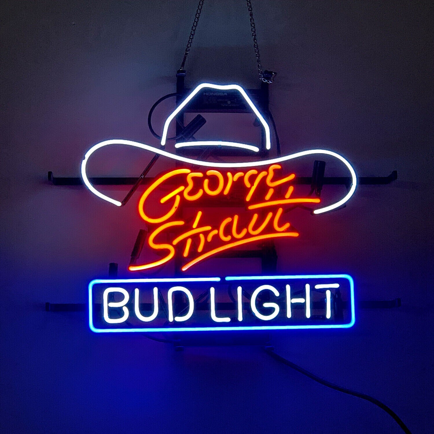 US STOCK Cowboy White Hat Vintage 24"x20" Neon Sign Pub Beer Bar Glass Decor US STOCK Cowboy White Hat Vintage 24"x20" Neon Sign Pub Beer Bar Glass Decor