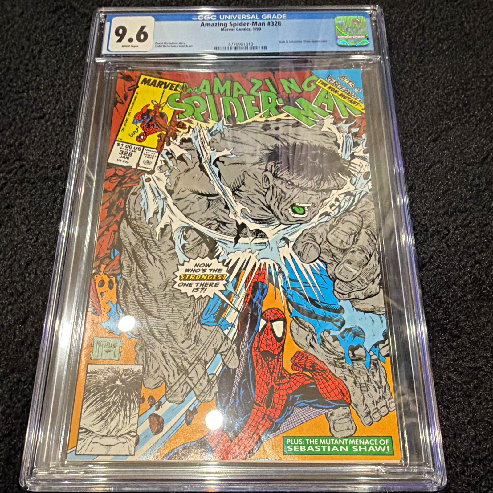 The Amazing Spider-Man #328 CGC 9.6 (1990) Todd McFarlane Marvel Comics Very Hot The Amazing Spider-Man #328 CGC 9.6 (1990) Todd McFarlane Marvel Comics Very Hot