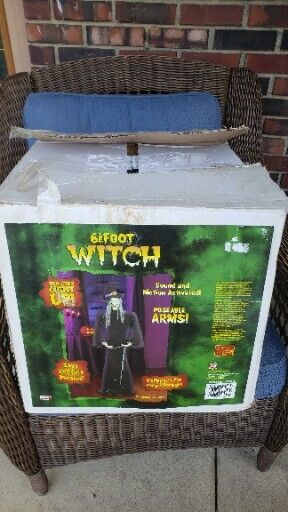 Gemmy 6 Foot  Witch Sound And Motion Activated 2006 Rare Open Box New