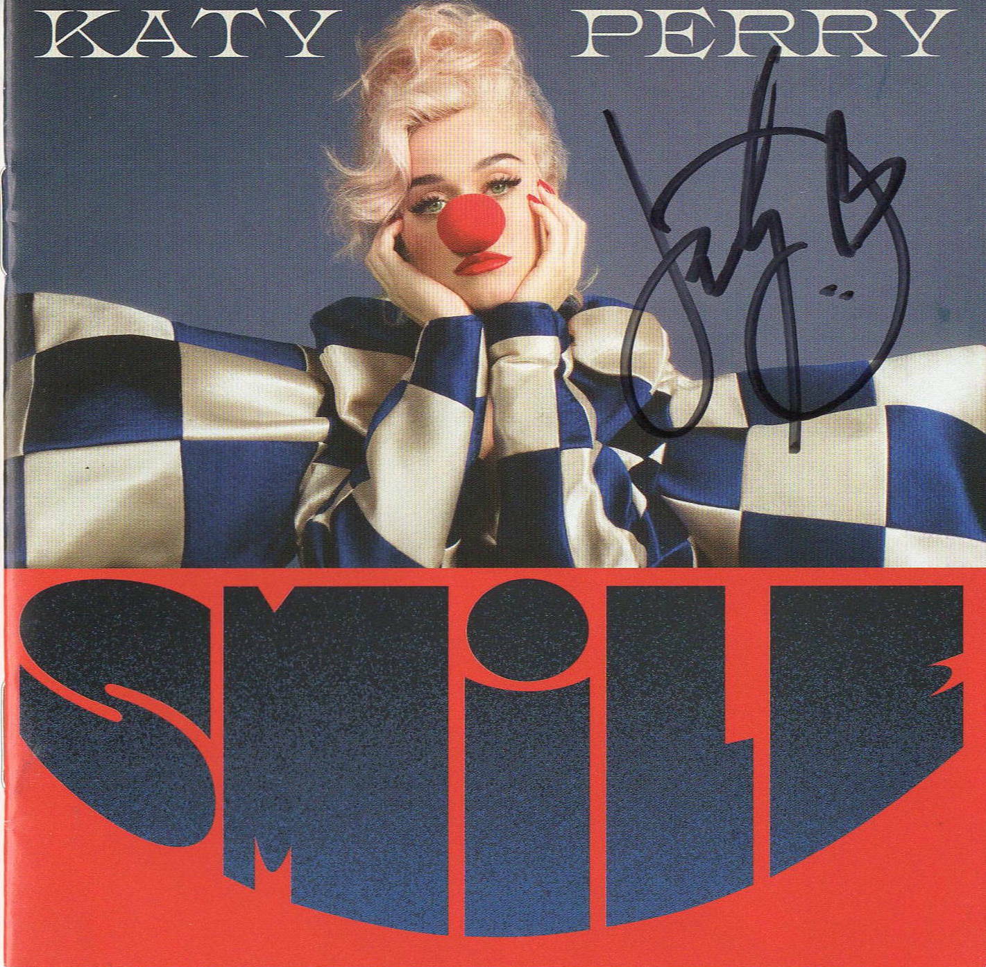 KATY PERRY SIGNED AUTOGRAPH SMILE ROCK CD BOOKLET BECKETT BAS 3