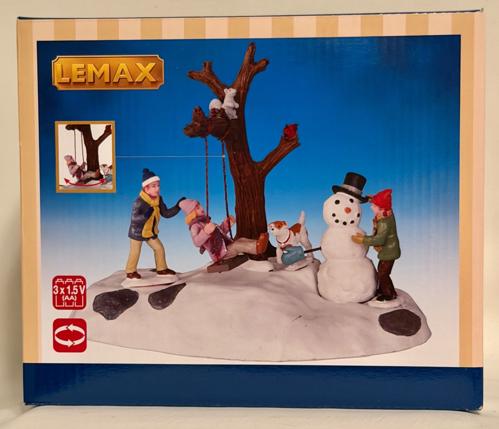 LEMAX “SWING TIME” #24481 - 2012 ANIMATED TABLE ACCENT - NEW IN ORIGINAL BOX LEMAX “SWING TIME” #24481 - 2012 ANIMATED TABLE ACCENT - NEW IN ORIGINAL BOX