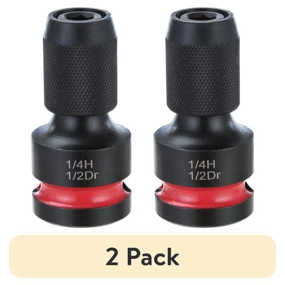 2 pack Hyper Tough Quick Release Impact Adapter 1/2 Inch to 1/4 Inch 2 pack Hyper Tough Quick Release Impact Adapter 1/2 Inch to 1/4 Inch