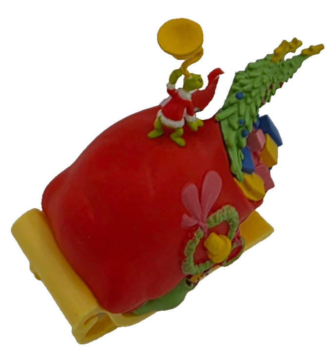 Hallmark The Grinch on Sleigh Ornament How the Grinch Stole Christmas New in Box Hallmark The Grinch on Sleigh Ornament How the Grinch Stole Christmas New in Box