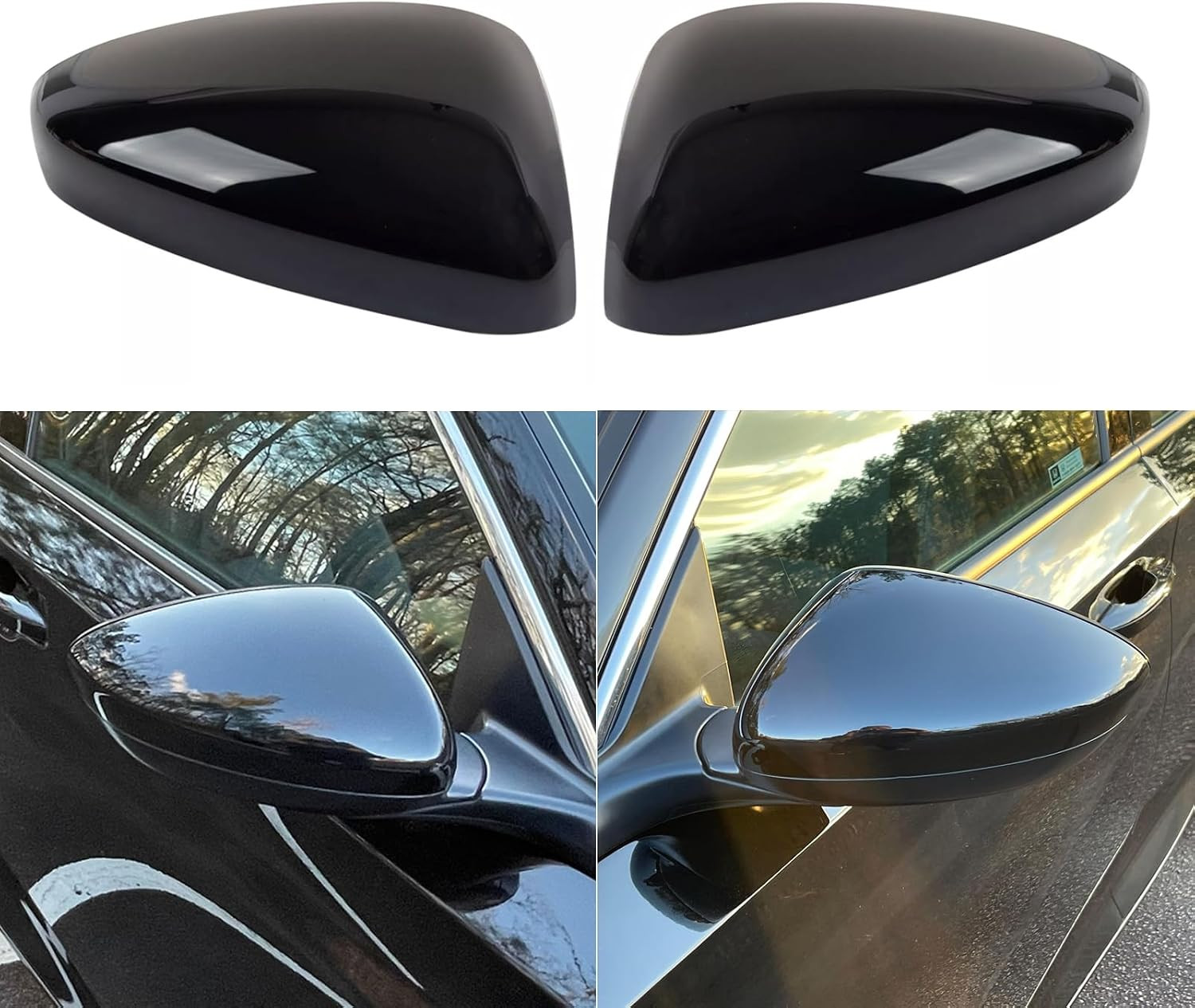 For Honda Accord Mirror Cover W/O Light 2018-2022,Glossy Black,2Pcs For Honda Accord Mirror Cover W/O Light 2018-2022,Glossy Black,2Pcs