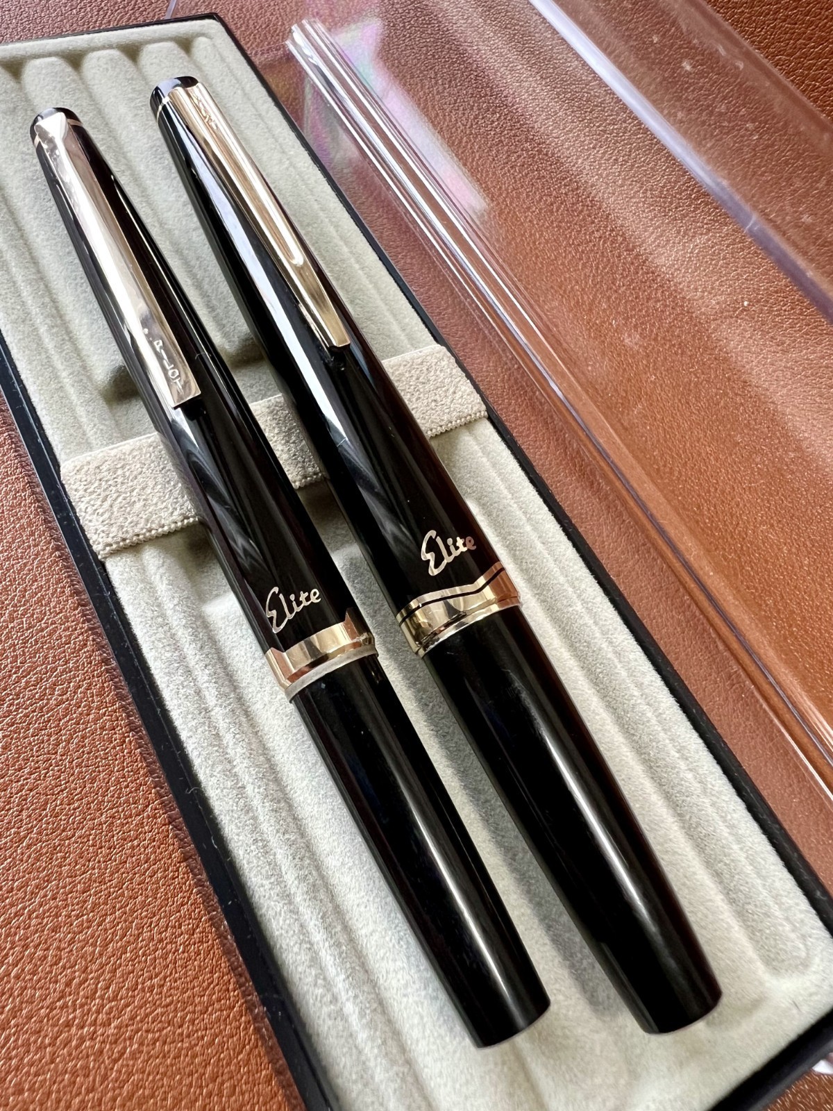 PILOT Elite Black F-Nib H576 14k-585 Japanese vintage Fountain Pen & ballpen PILOT Elite Black F-Nib H576 14k-585 Japanese vintage Fountain Pen & ballpen