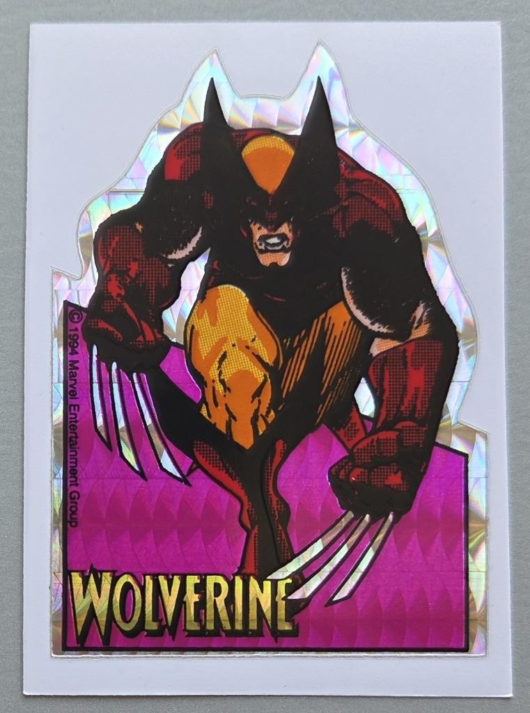 1 Rare VTG Prism Die Cut 1994 Marvel Ent "Wolverine" Vending Machine Sticker NOS 1 Rare VTG Prism Die Cut 1994 Marvel Ent "Wolverine" Vending Machine Sticker NOS