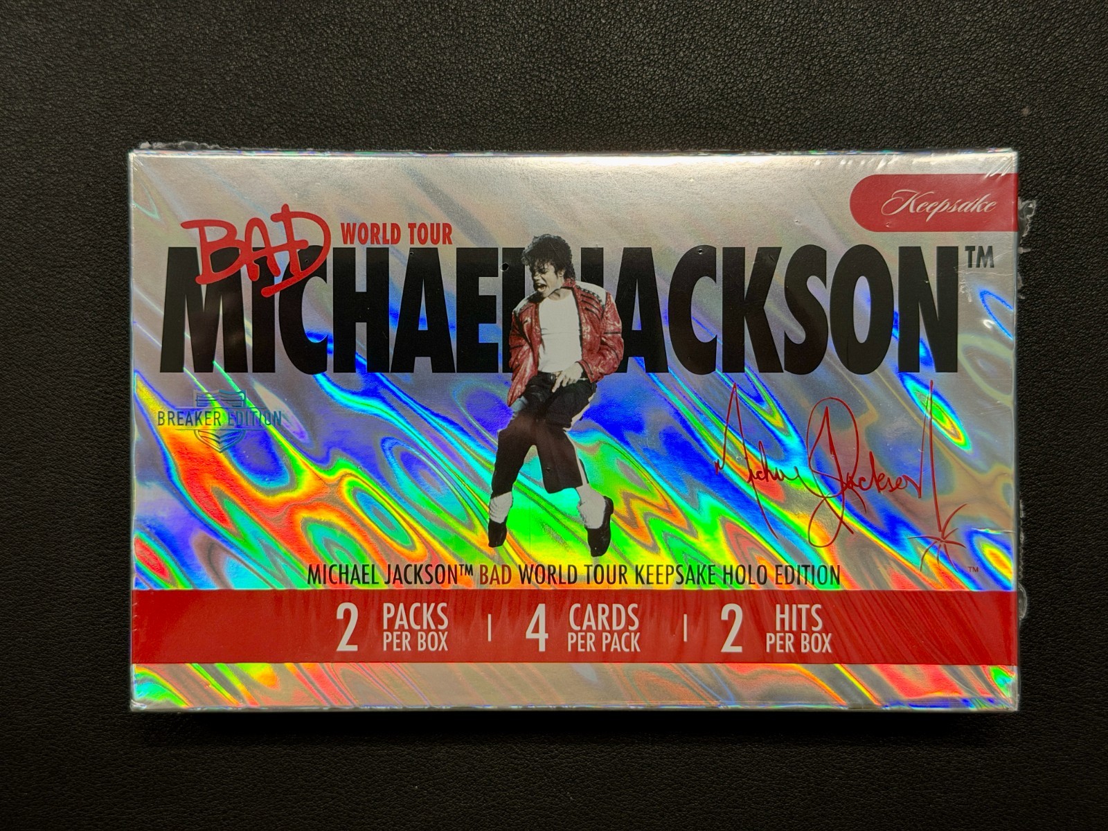 2025 Keepsake Michael Jackson "Bad" World Tour HOLO Breaker Box SEALED 2025 Keepsake Michael Jackson "Bad" World Tour HOLO Breaker Box SEALED