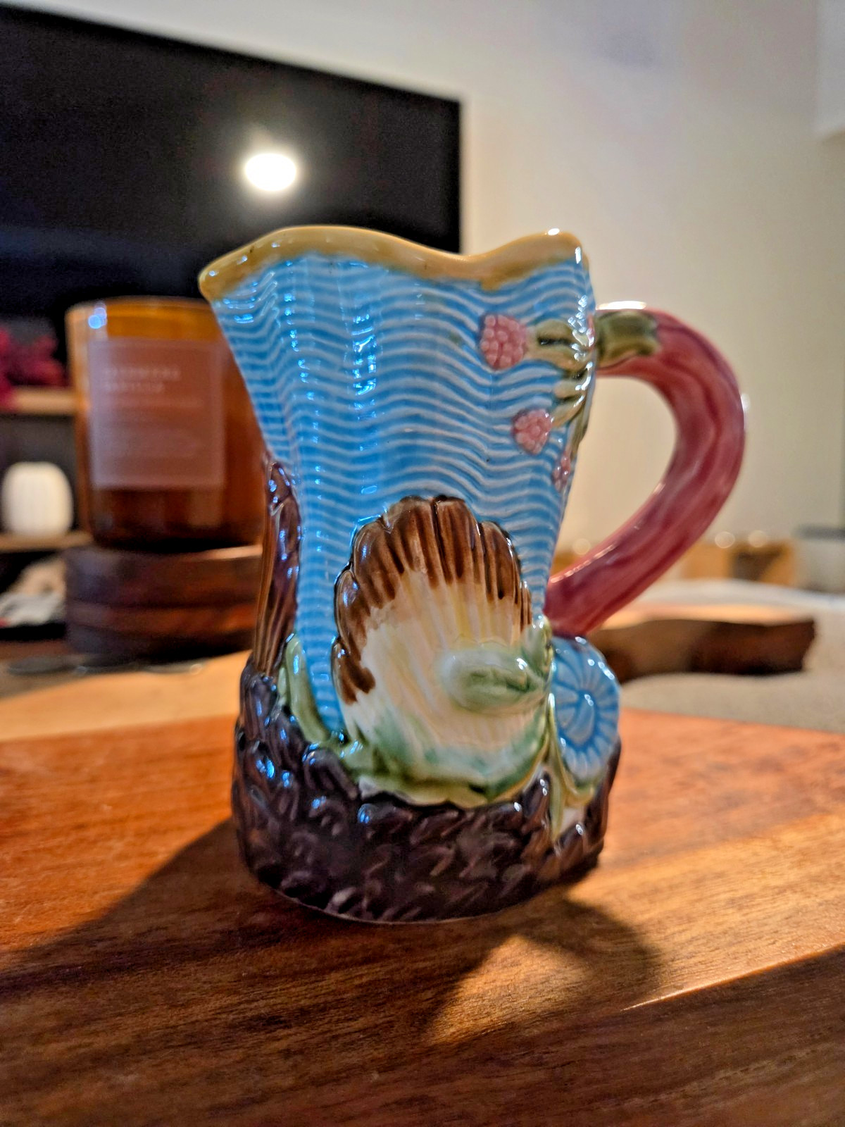 Vintage Jay Willfred Andrea by Sadek Majolica - Sea - Creamer Pitcher