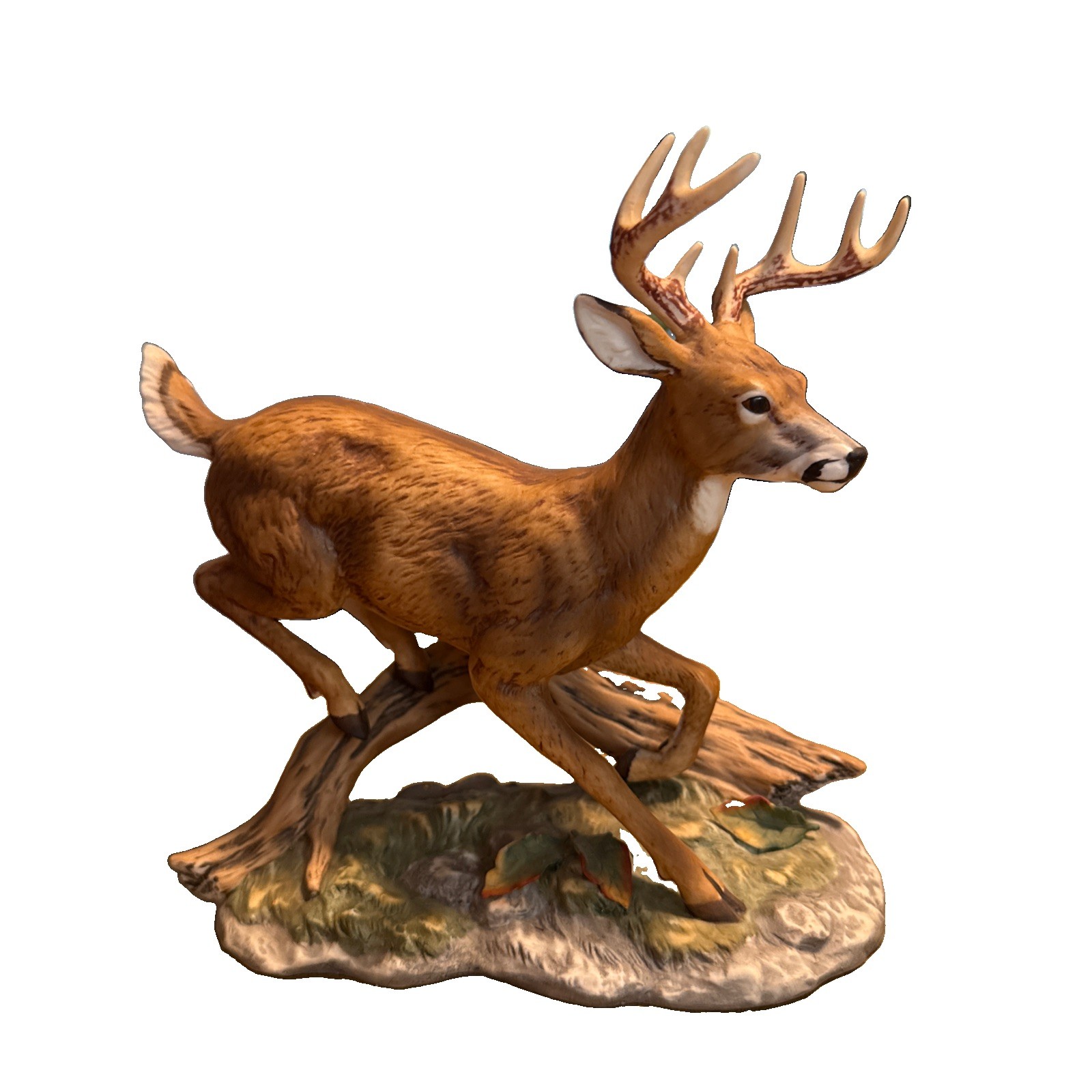 Vintage 1986 Homco Masterpiece Porcelain White Tail Buck Sculpture Figurine Vintage 1986 Homco Masterpiece Porcelain White Tail Buck Sculpture Figurine