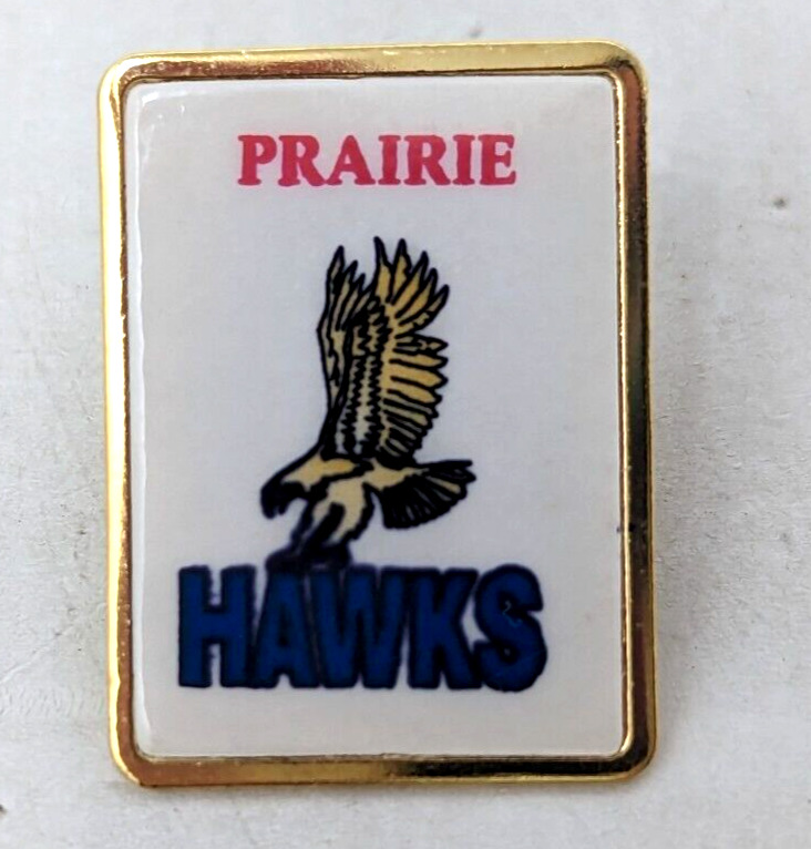 VTG Prairie Hawks High School Athletic Souvenir Enamel Lapel Pin Pinback RJ22