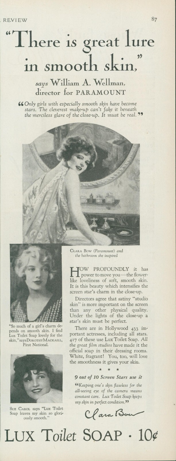 1928 Lux Toilet Soap Clara Bow Bathroom Sue Carol Mackaill Vintage Print Ad PR2 1928 Lux Toilet Soap Clara Bow Bathroom Sue Carol Mackaill Vintage Print Ad PR2