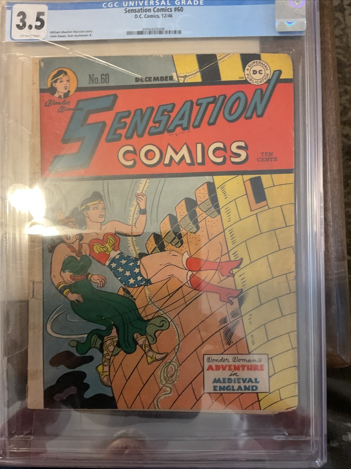 Sensation Comics #60 CGC 3.5. 1946.