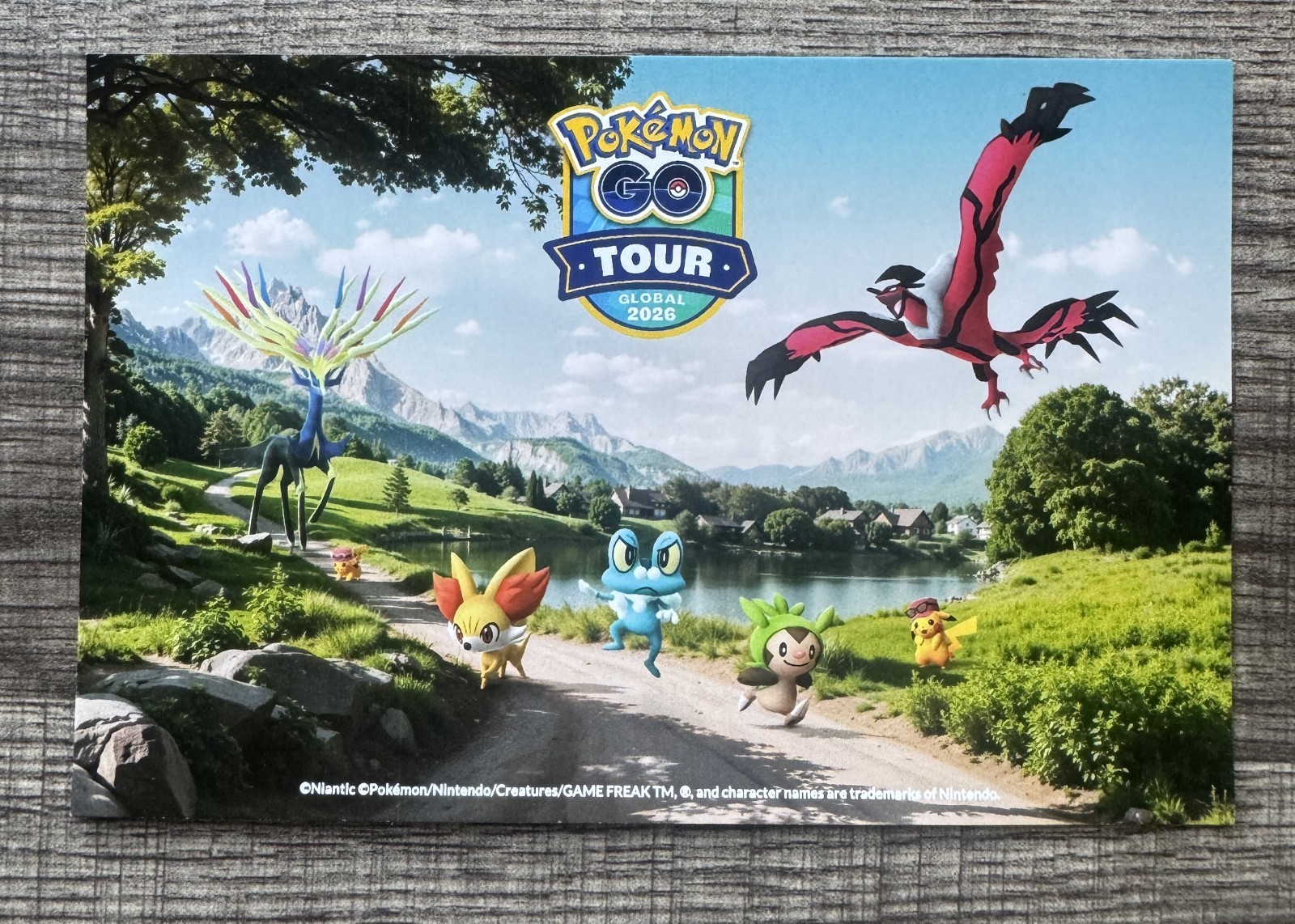 Pokemon Go Kalos Tour 2026 Postcard + stickers Pokemon Go Kalos Tour 2026 Postcard + stickers