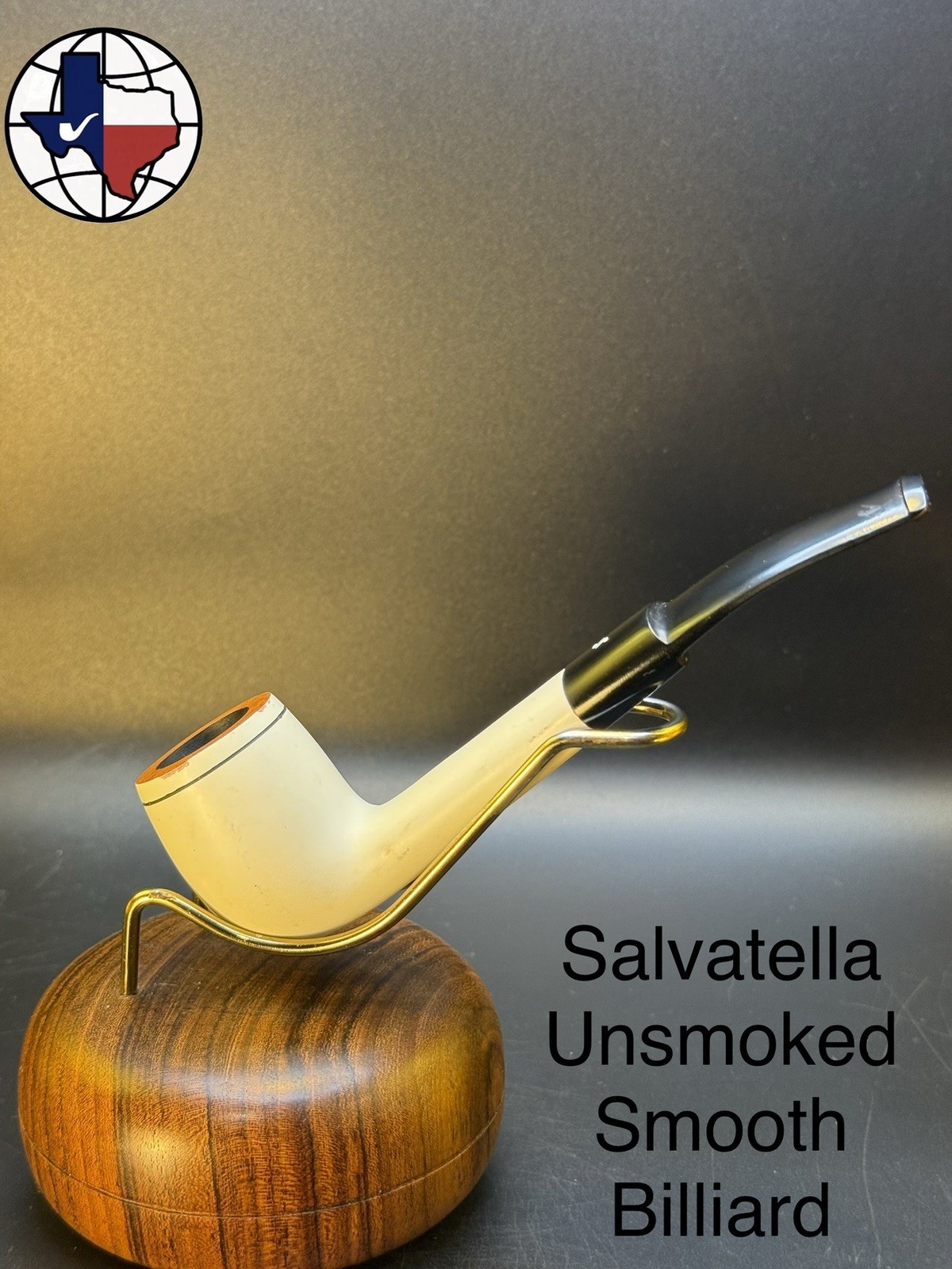 Vintage Unsmoked Salvatella Smooth Billiard Tobacco Pipe