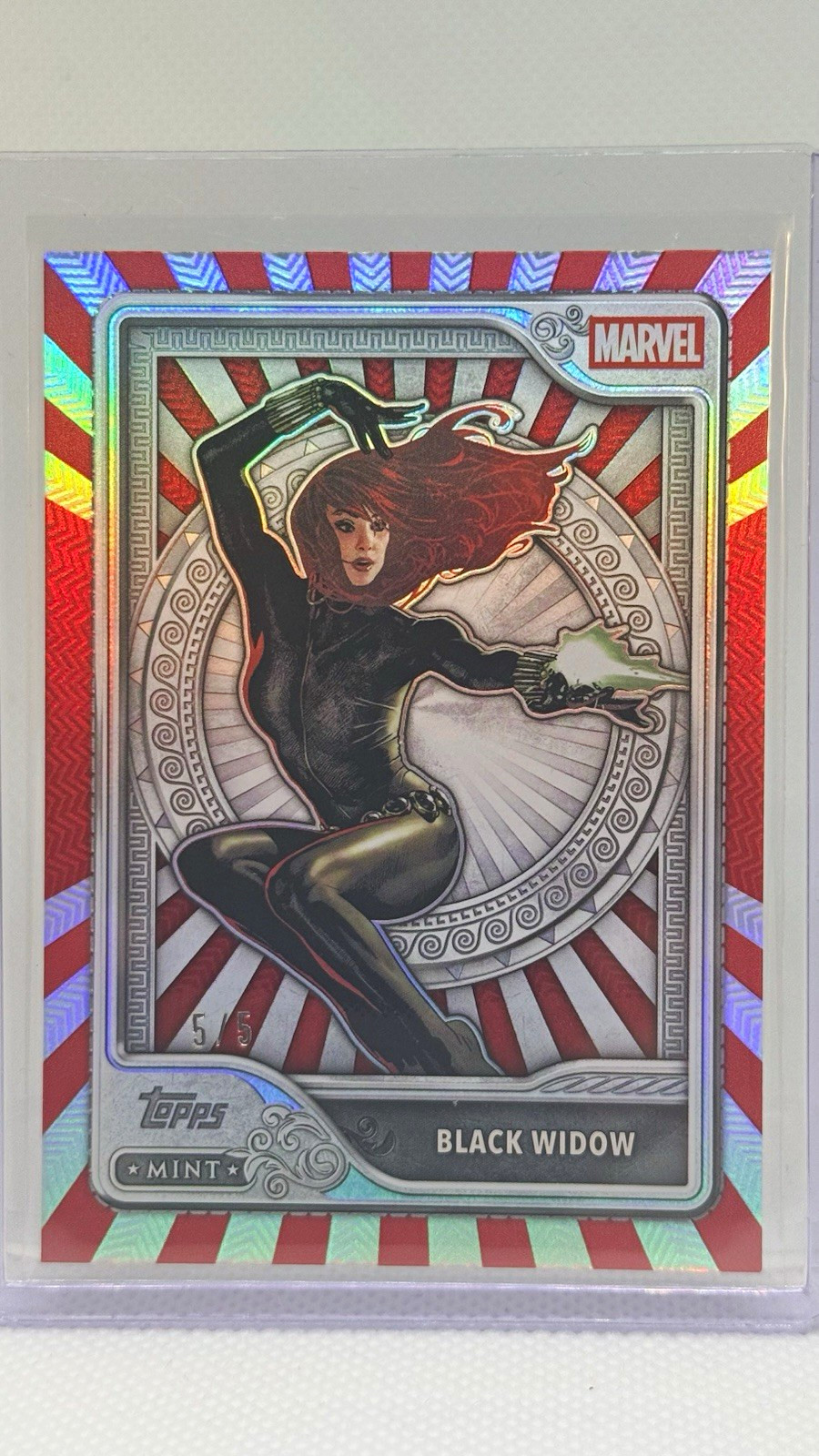 2026 Topps Mint Marvel Black Widow #66 Silver Insert Serial Numbered 5/5 2026 Topps Mint Marvel Black Widow #66 Silver Insert Serial Numbered 5/5