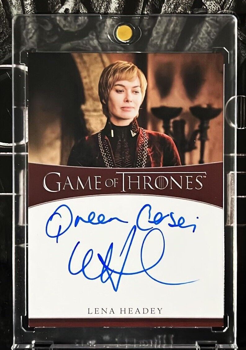 Lena Headey GAME OF THRONES The Complete Series Inscription Autograph Card