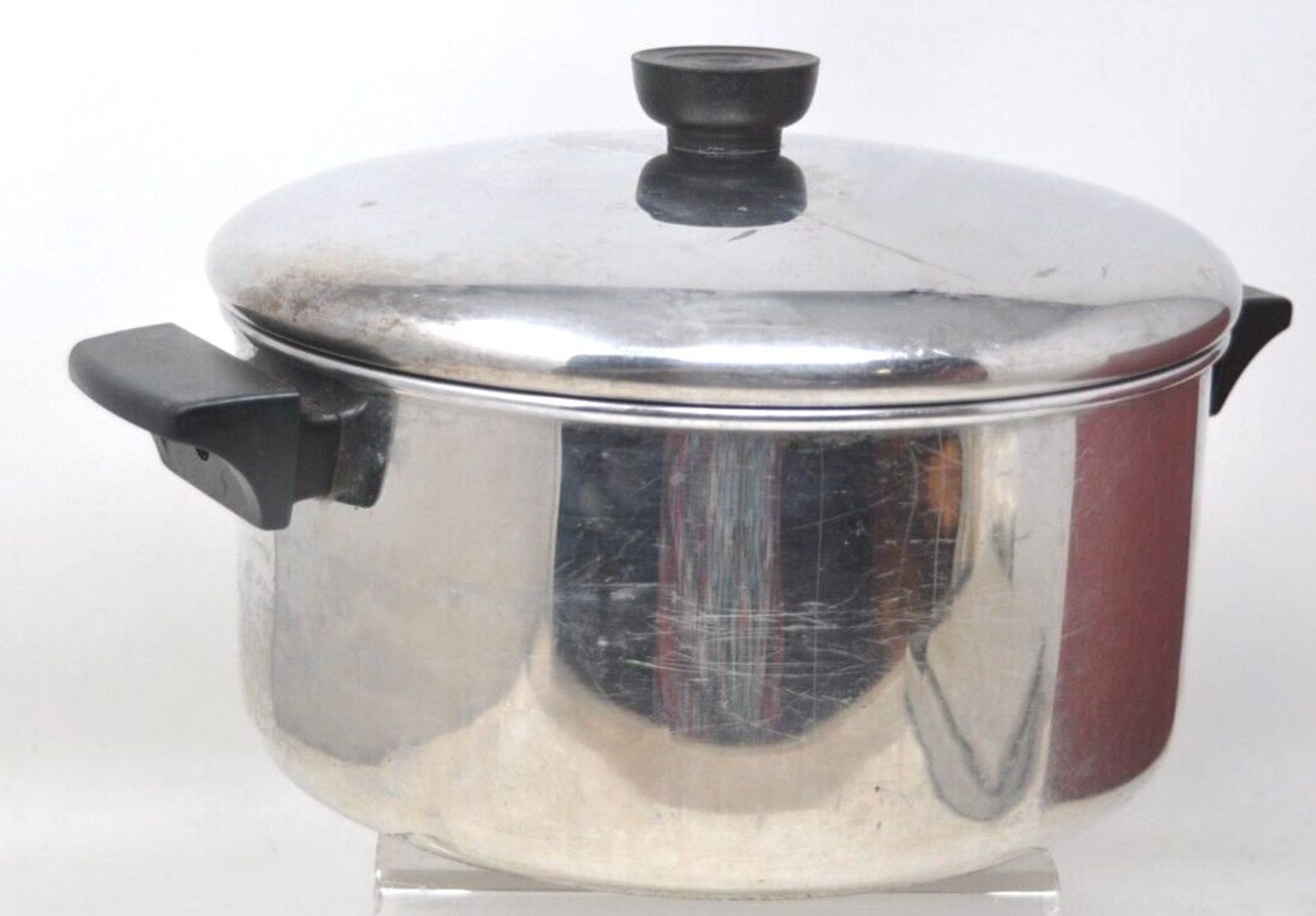 Vintage Revere Ware 4.5 Qt Quart Pan 8" Round WITH Lid 88-A Tri-Ply