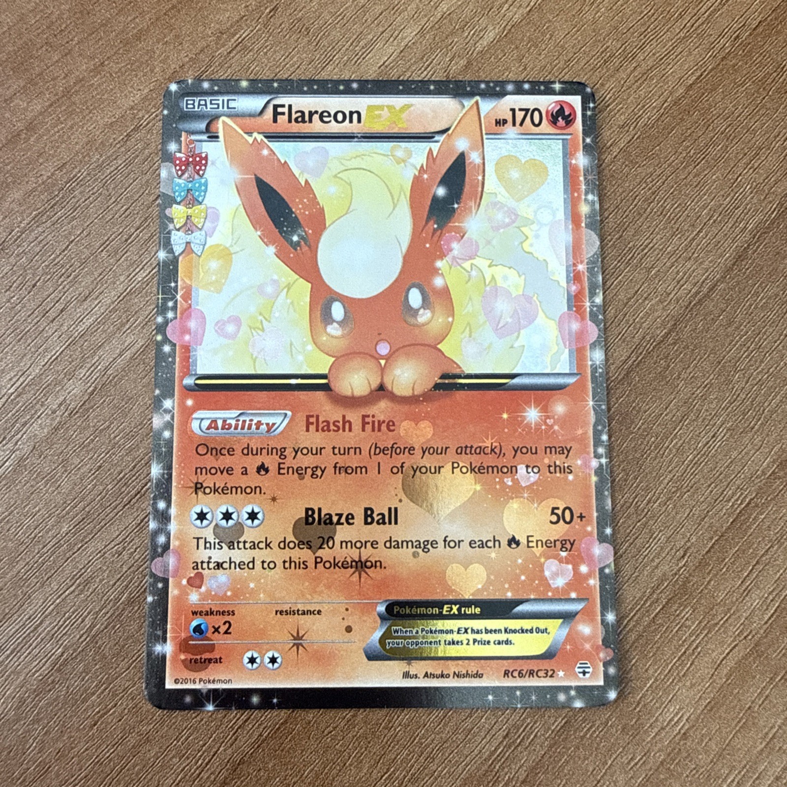 Flareon EX RC6/RC32 Generations Radiant Collection Great Condition #1 Flareon EX RC6/RC32 Generations Radiant Collection Great Condition #1